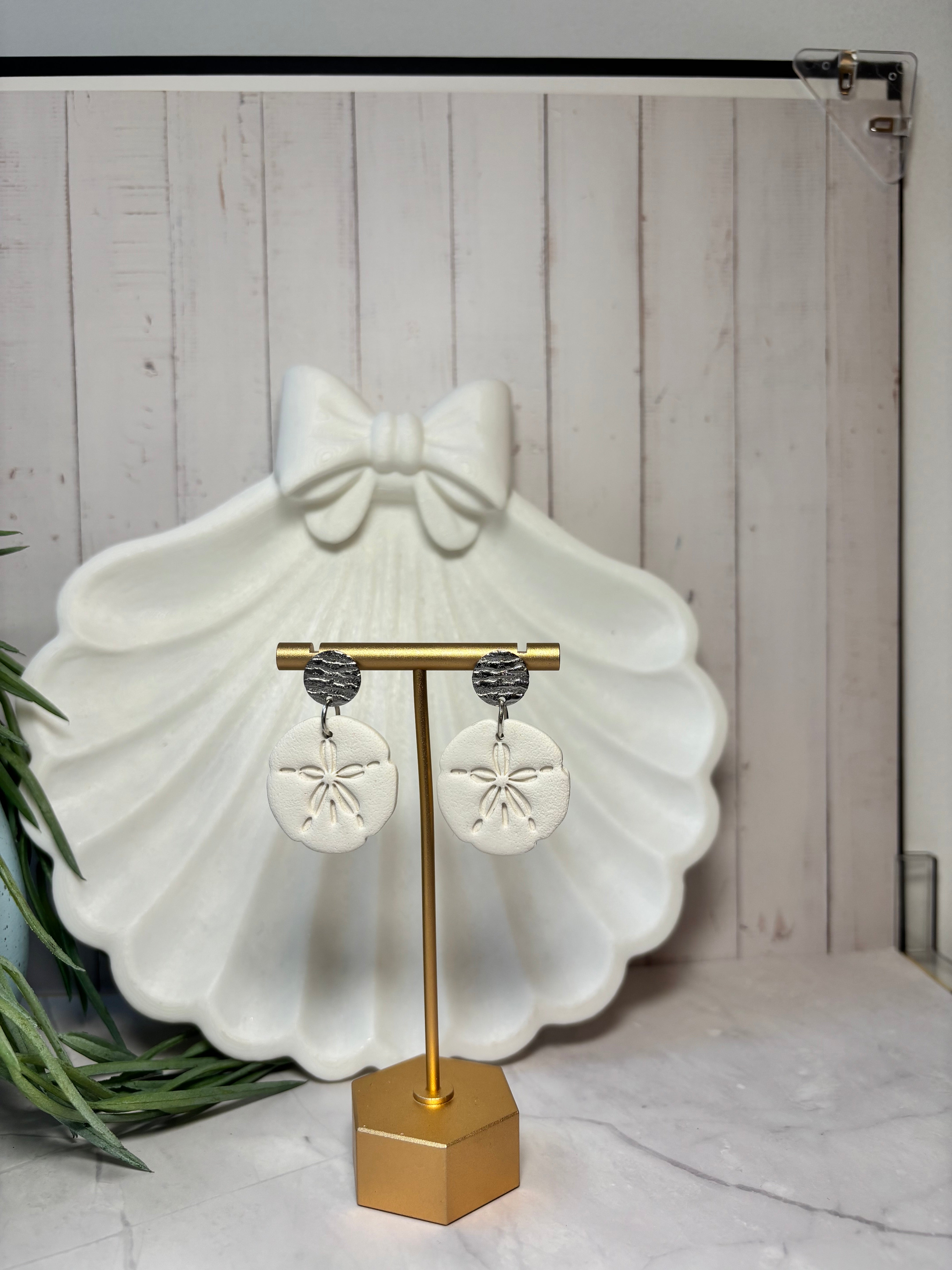 Seaside Stories | Sand Dollar Dangle Earrings
