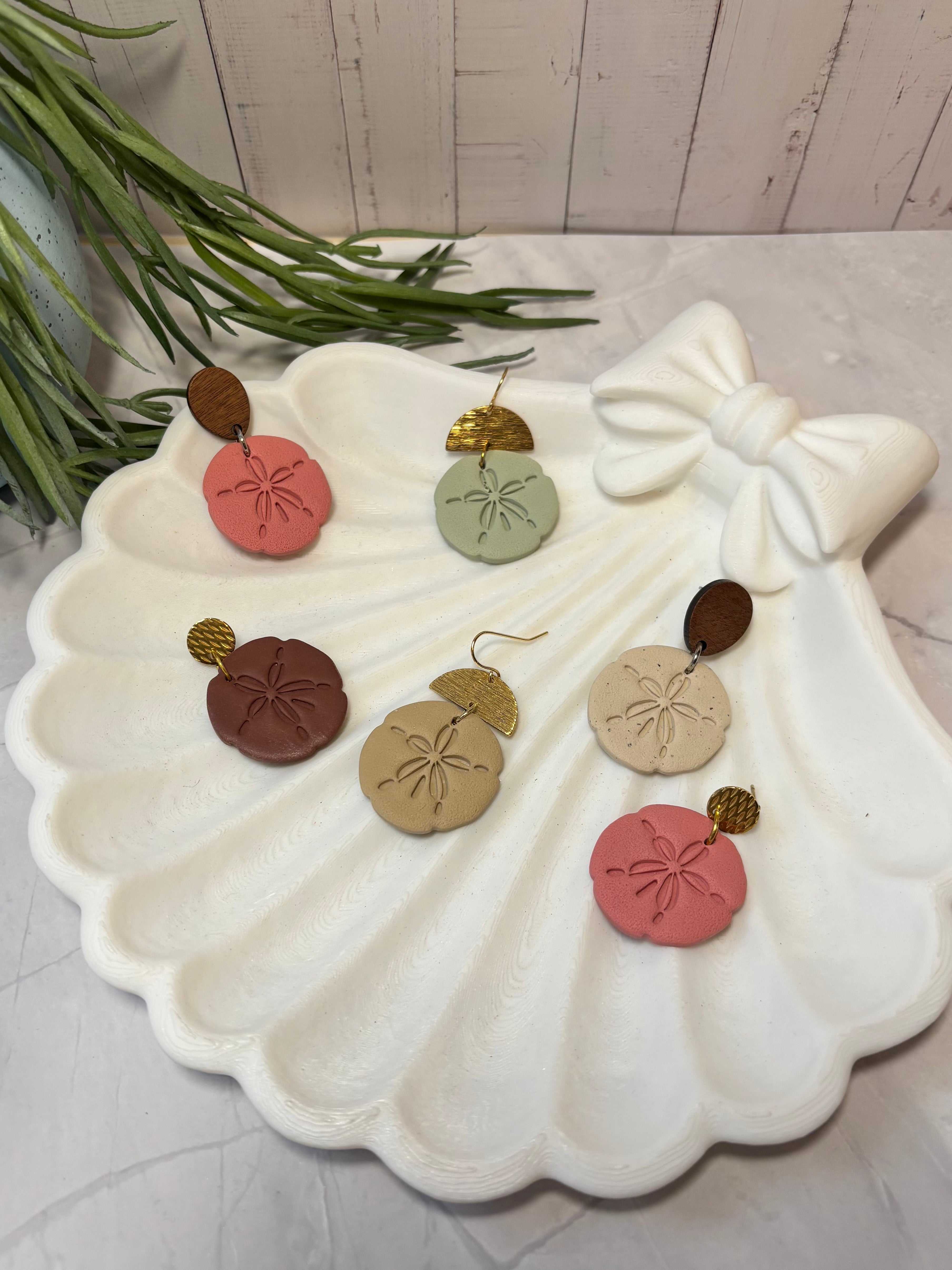 Seaside Stories | Sand Dollar Dangle Earrings