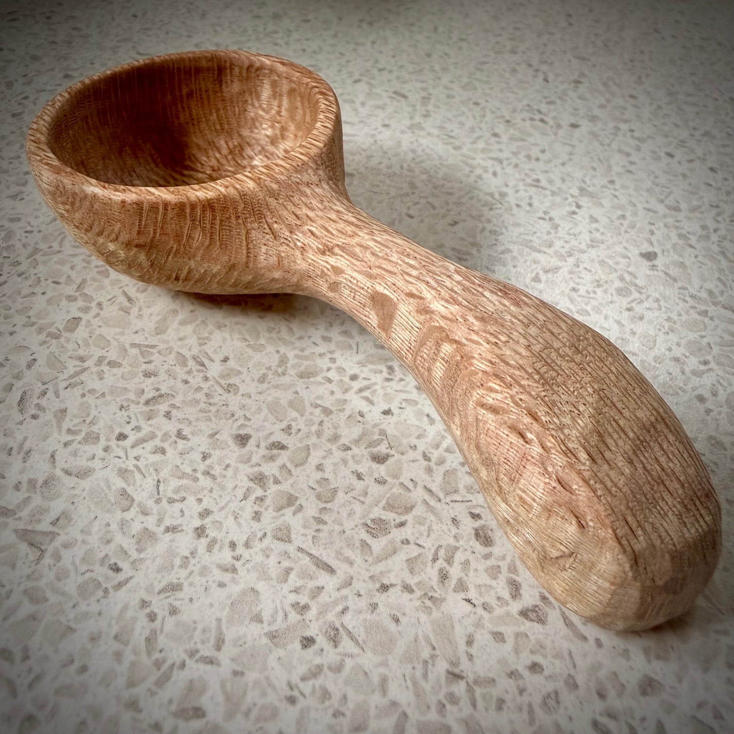 Handcarved Rustic Wooden Tablespoon Measure