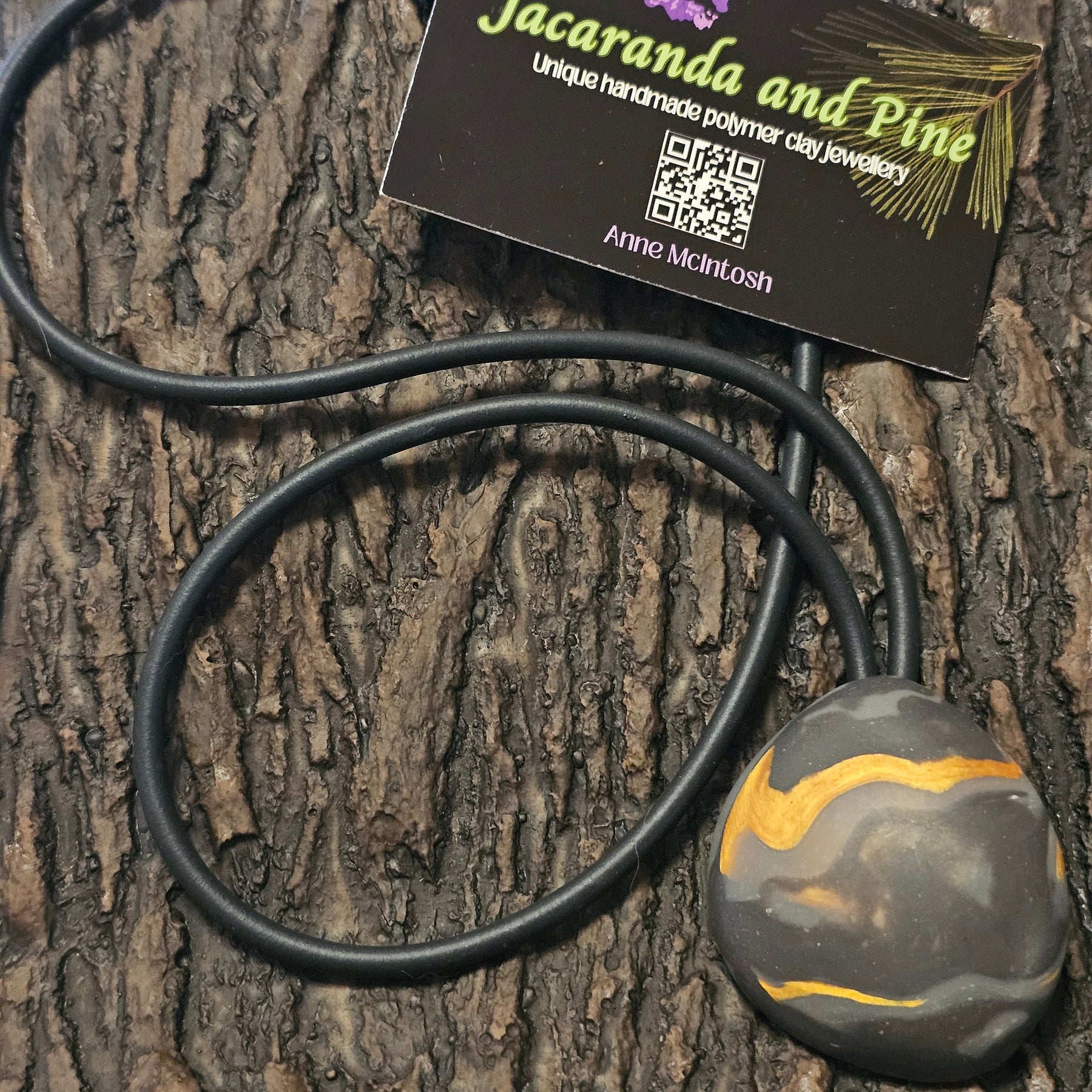 AFTERGLOW - POLYMER CLAY PENDANT