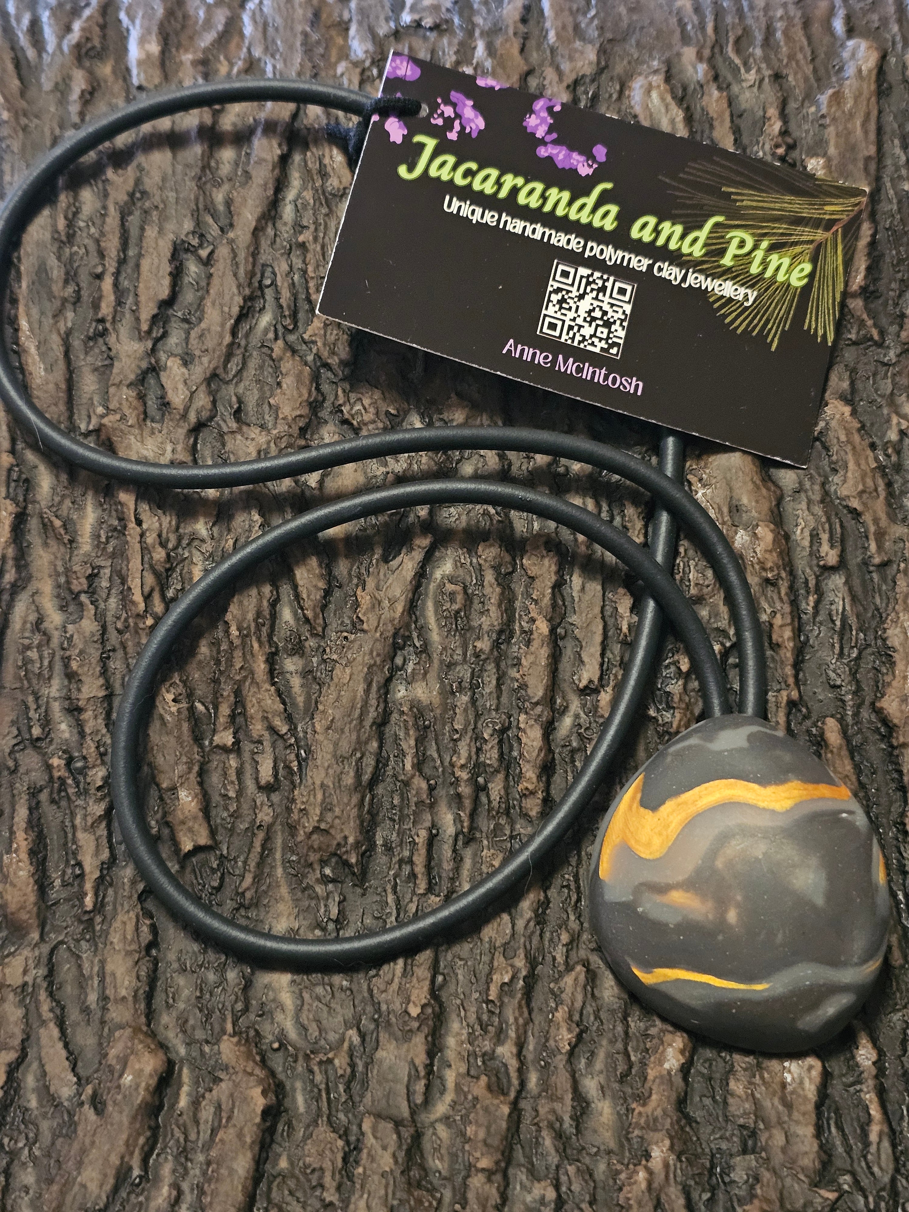 AFTERGLOW - POLYMER CLAY PENDANT