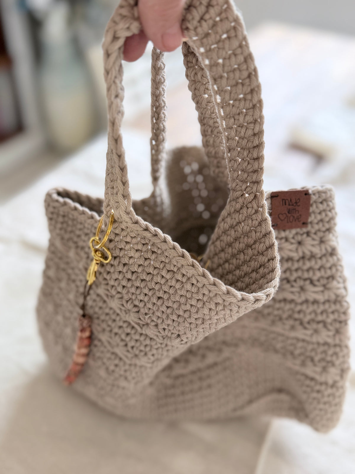 #111 Star Handbag with Beaded keychain
