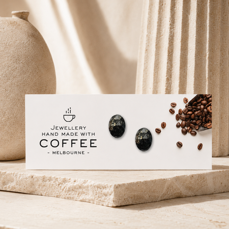 Beans coffee-stone earrings | Atelier Cayelle