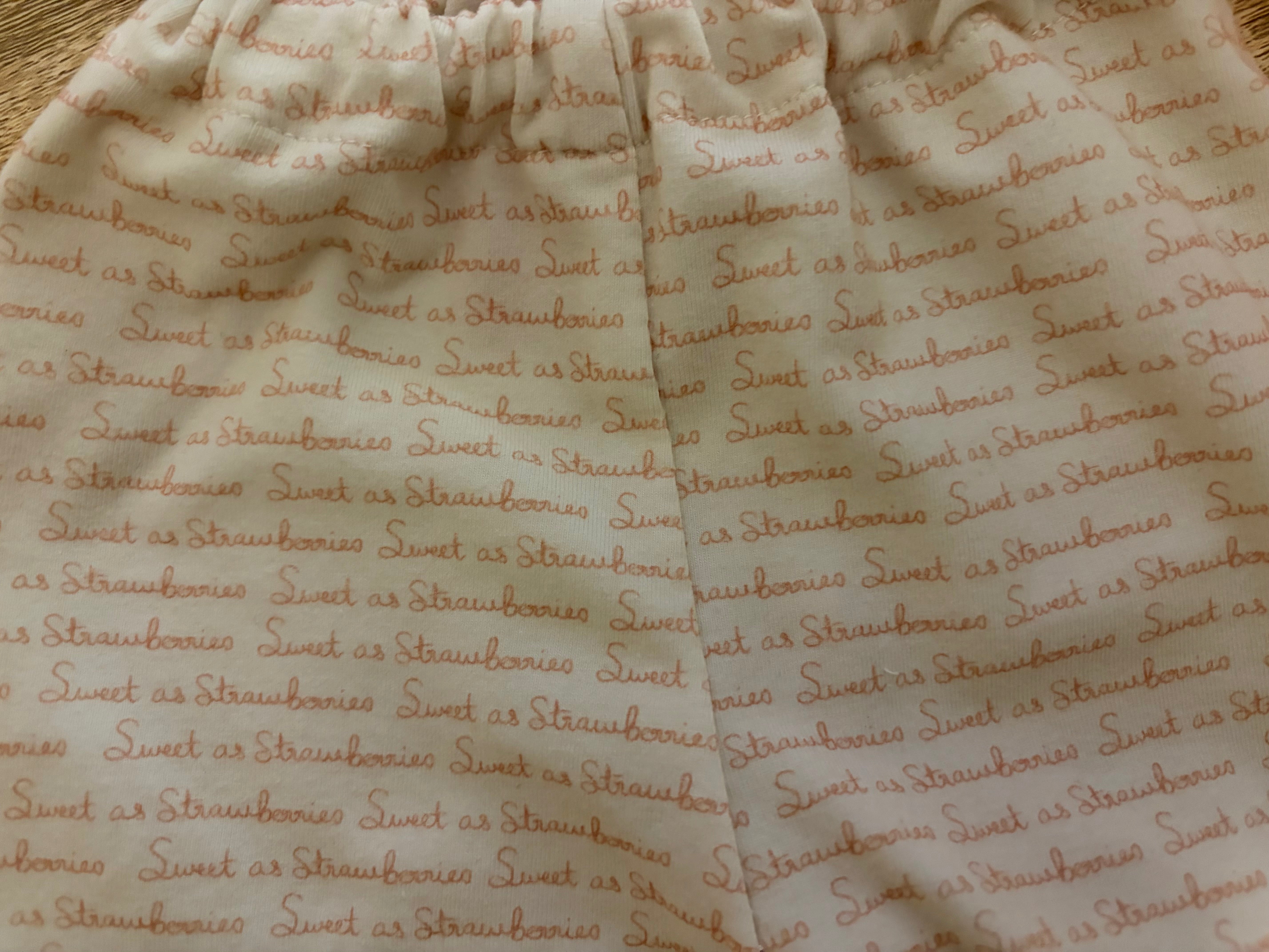STRAWBERRY PJ’s 0-3 months