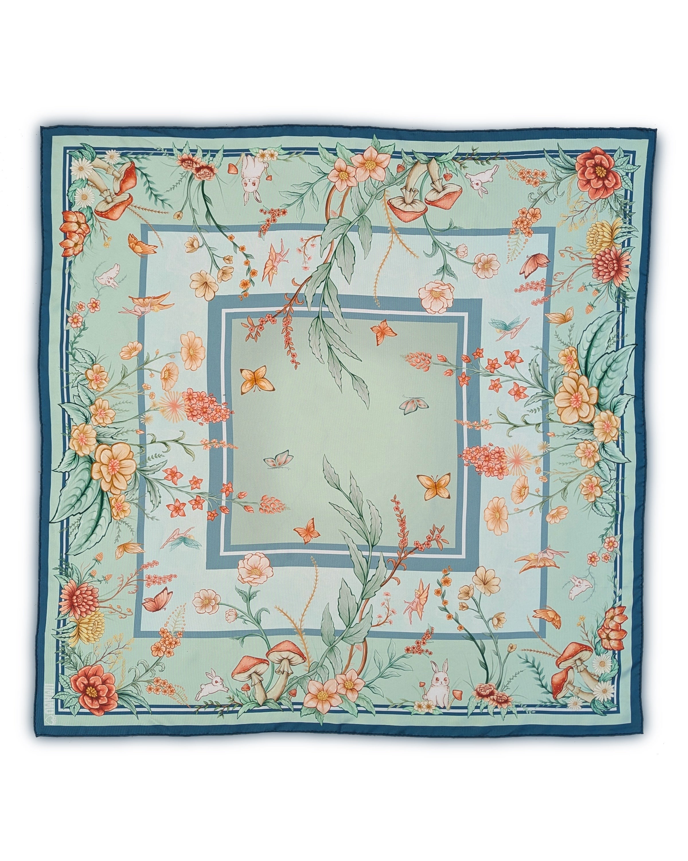Woodland Whimsy Silk Scarf