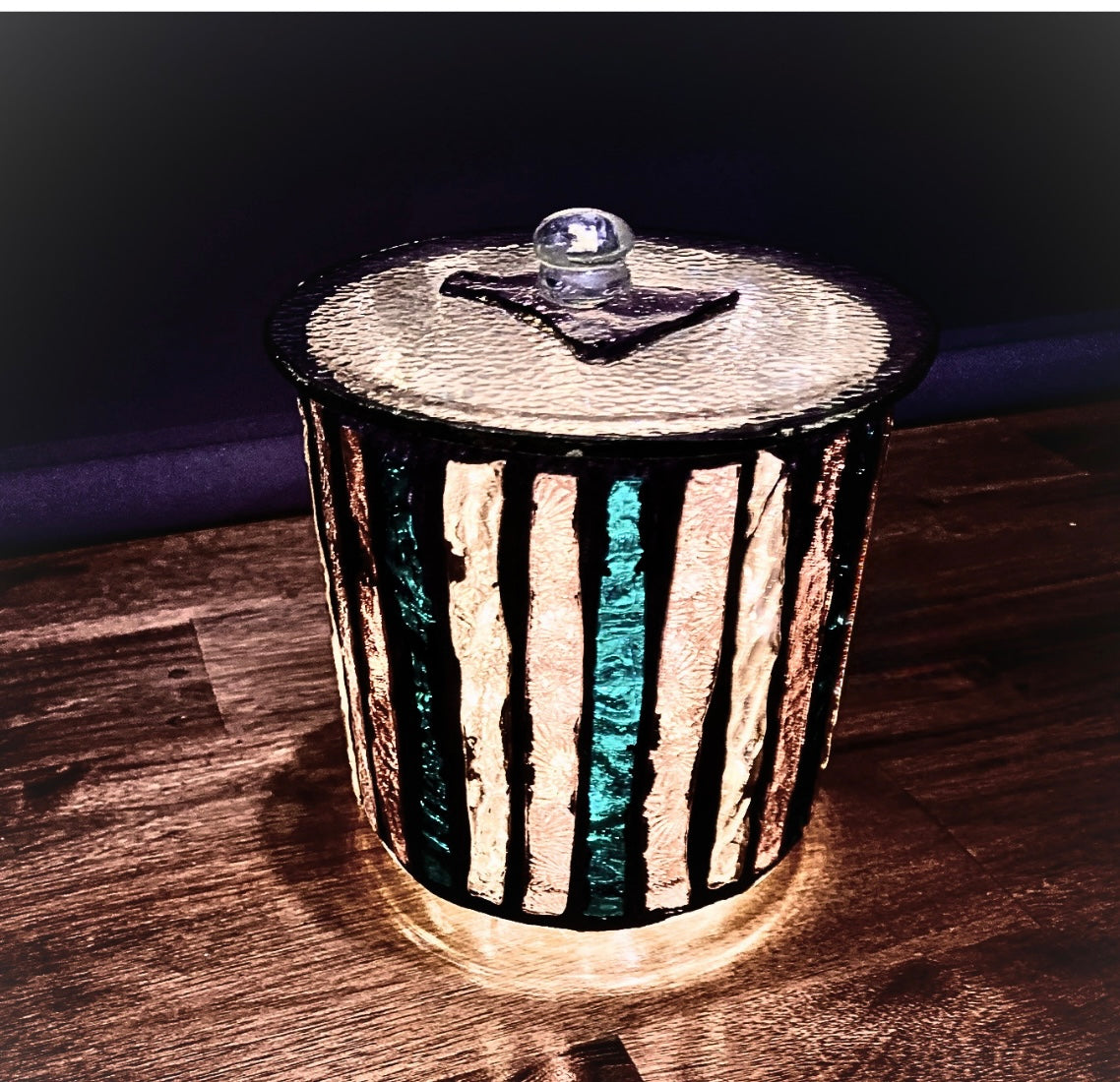 Mini Hand-Cut Glass Illumination Art #4