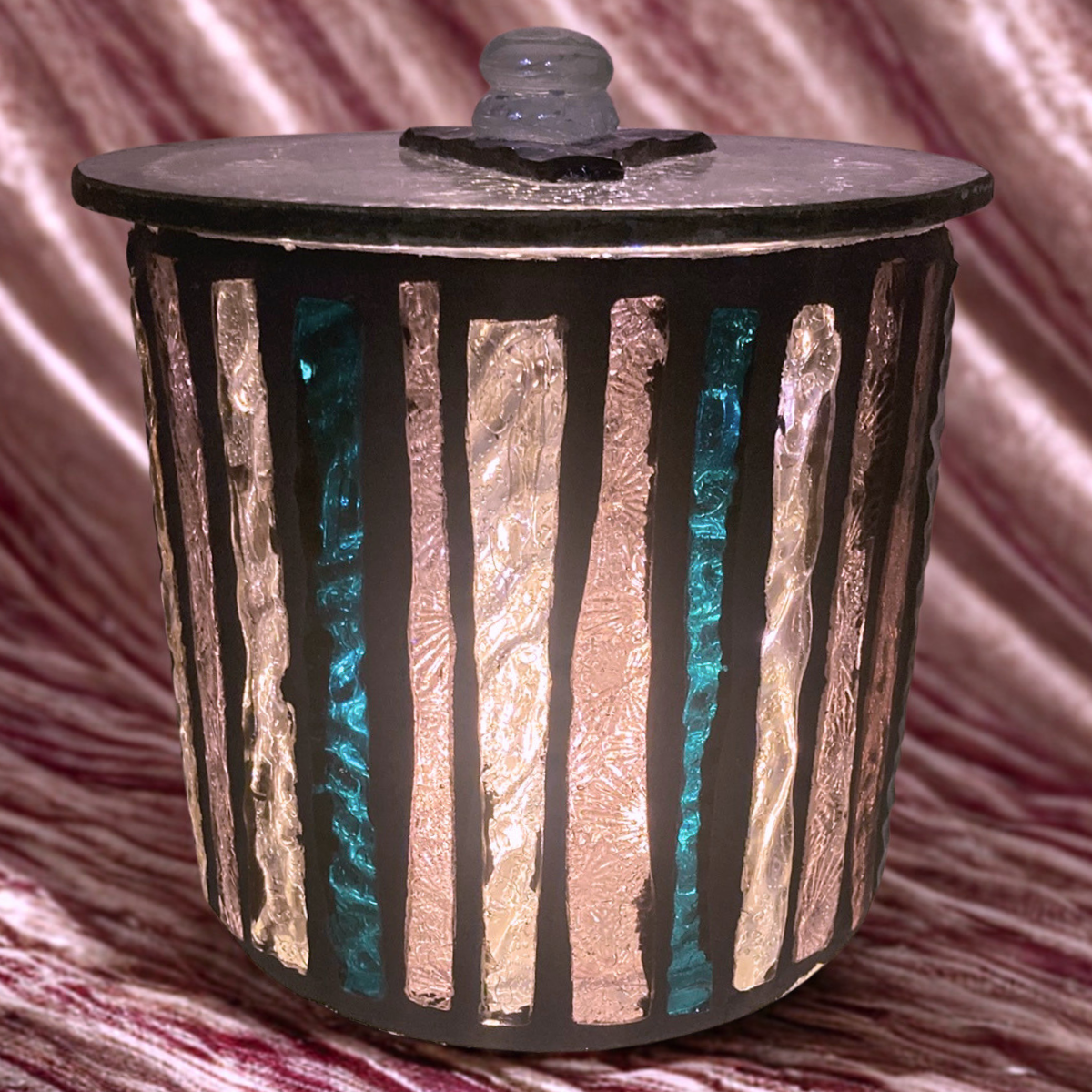 Mini Hand-Cut Glass Illumination Art #4