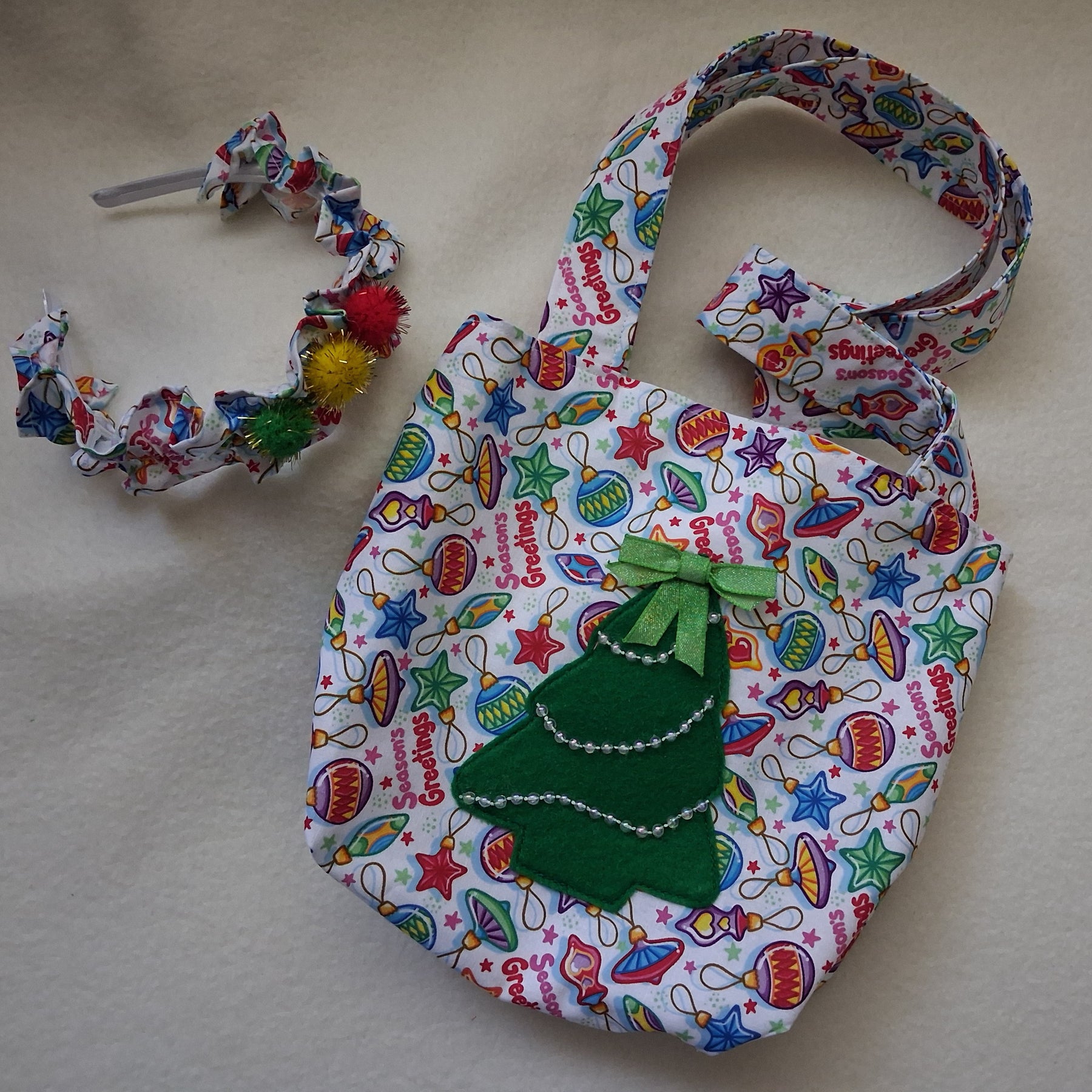 Children's Christmas Handbag & Headband