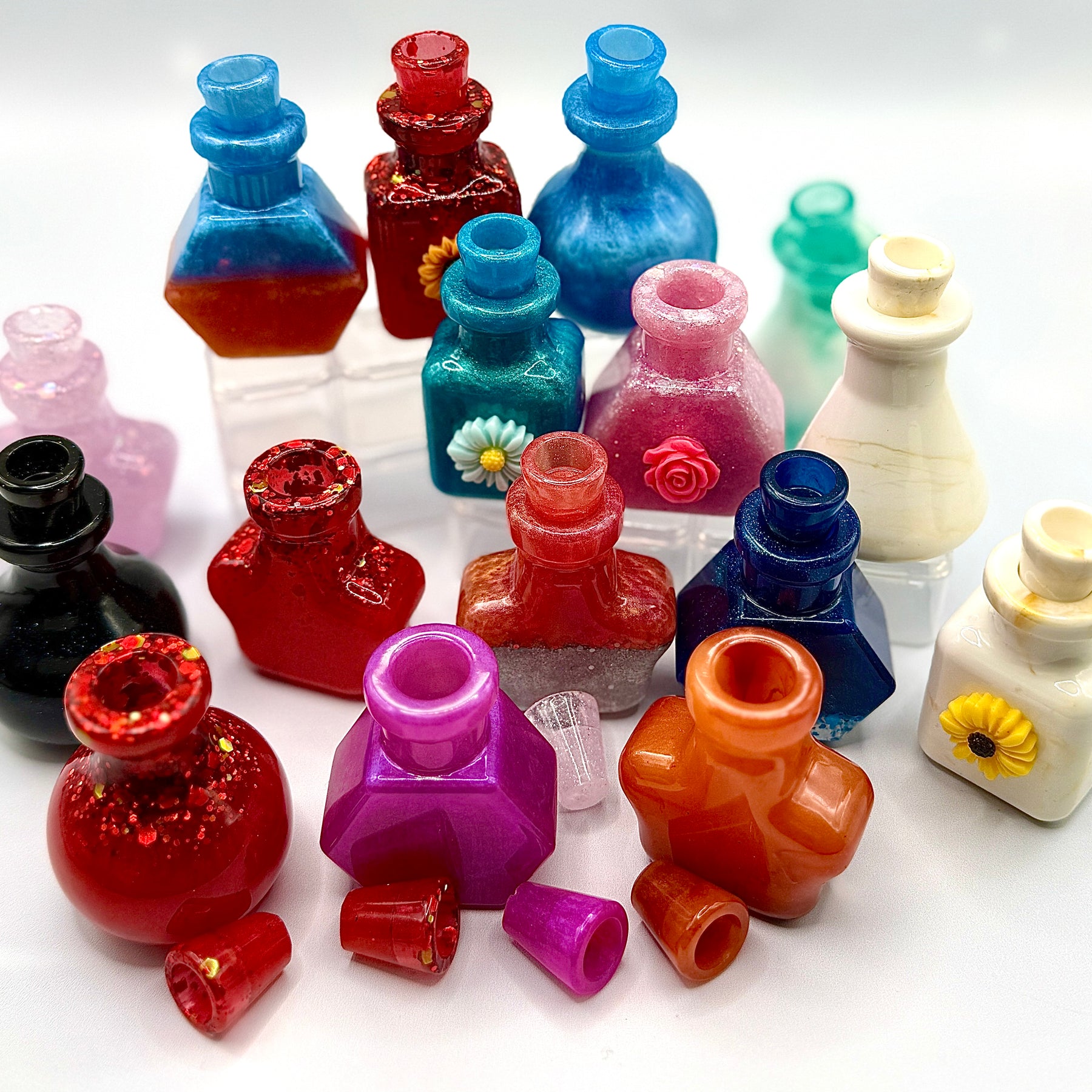 THE POTION DROP — Surprise Six Pack | Handmade Resin Decorative Bottles