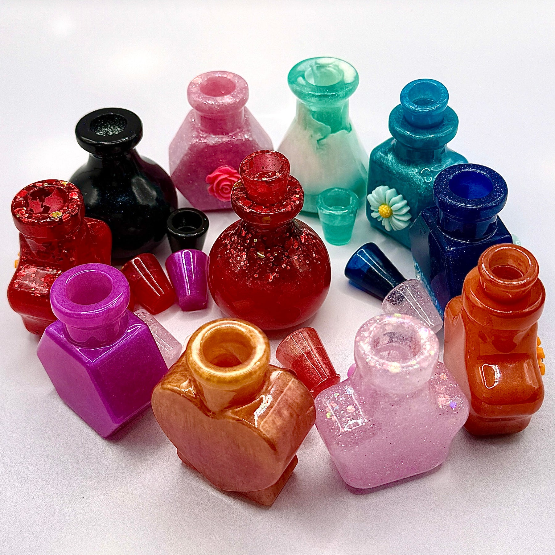 THE POTION DROP — Surprise Six Pack | Handmade Resin Decorative Bottles