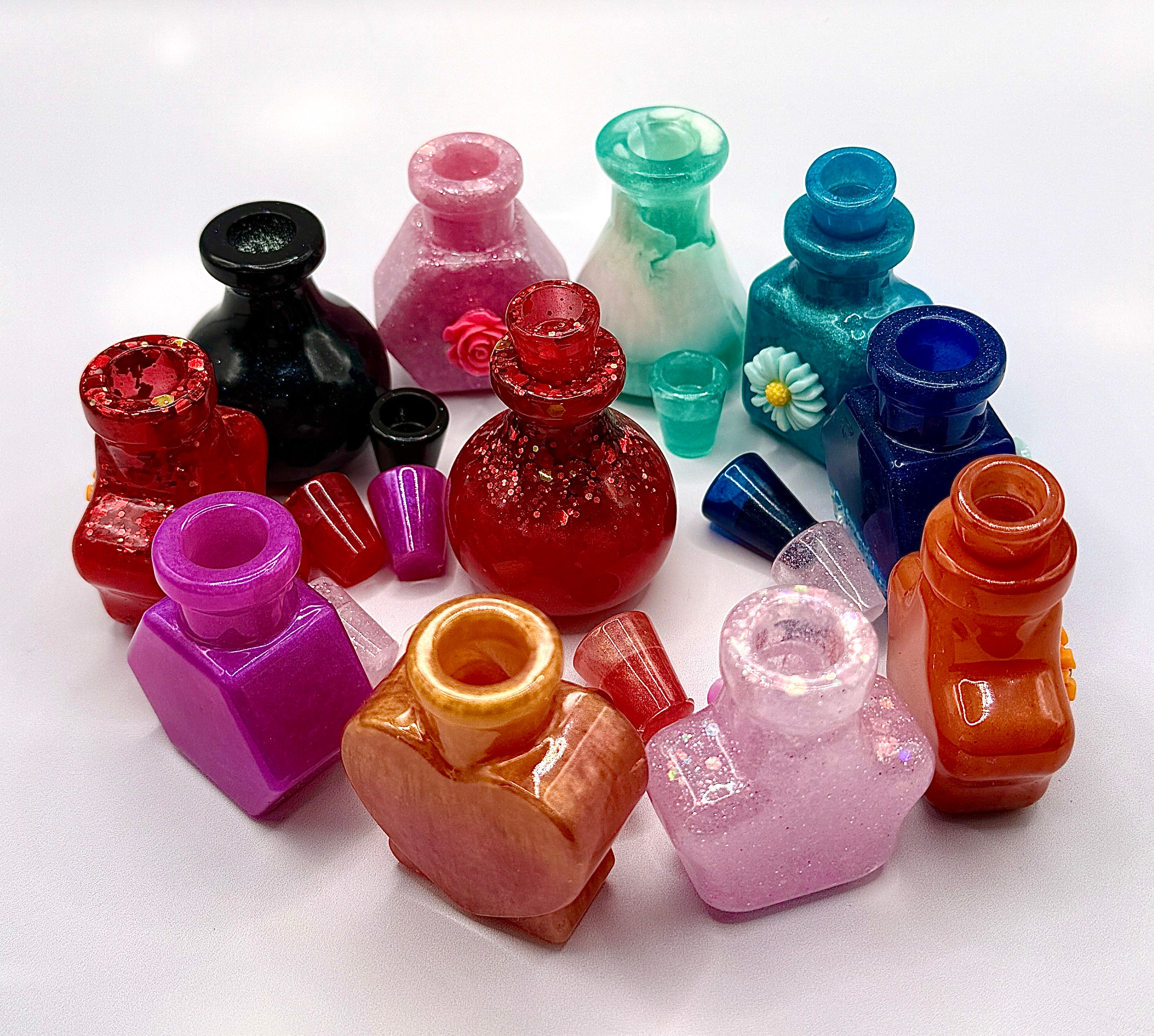 THE POTION DROP — Surprise Six Pack | Handmade Resin Decorative Bottles