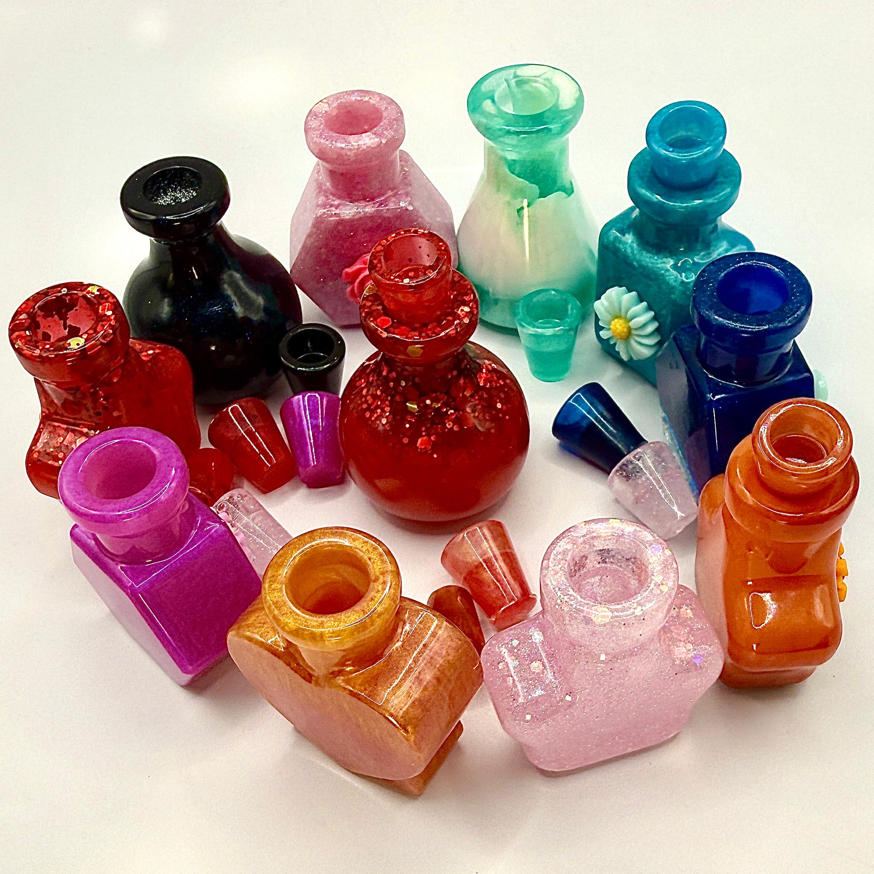 THE POTION DROP — Surprise Six Pack | Handmade Resin Decorative Bottles