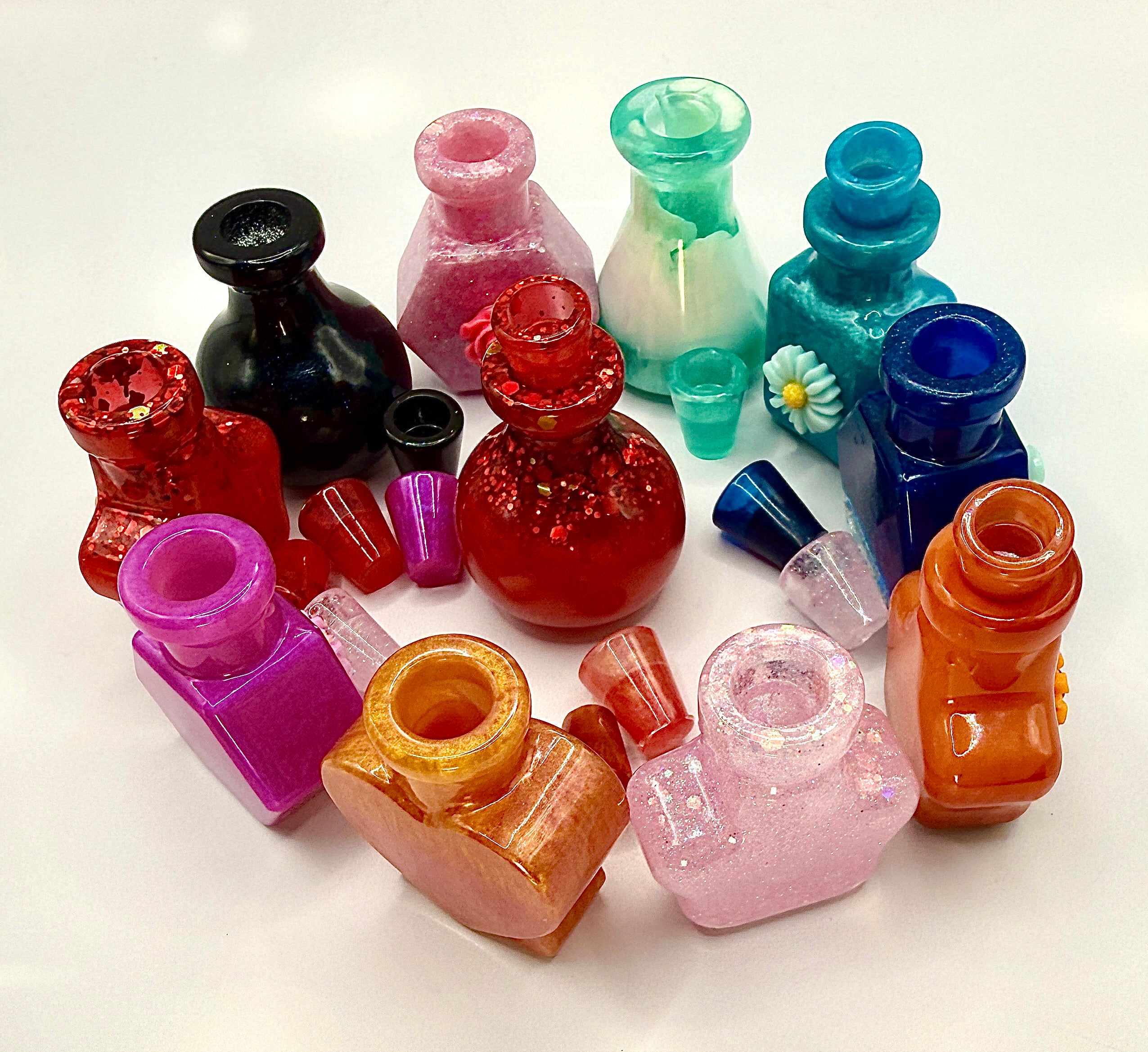 THE POTION DROP — Surprise Six Pack | Handmade Resin Decorative Bottles
