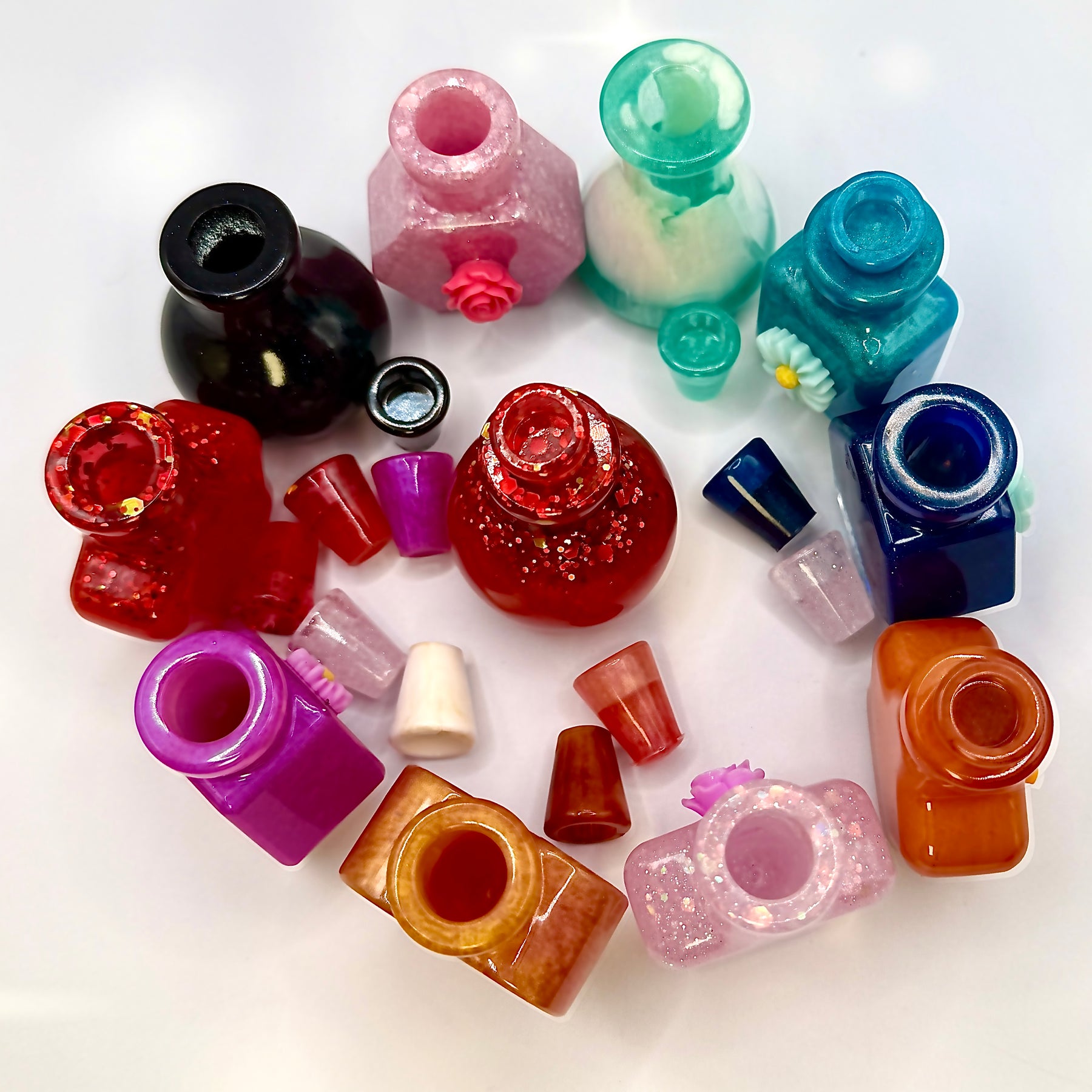 THE POTION DROP — Surprise Six Pack | Handmade Resin Decorative Bottles