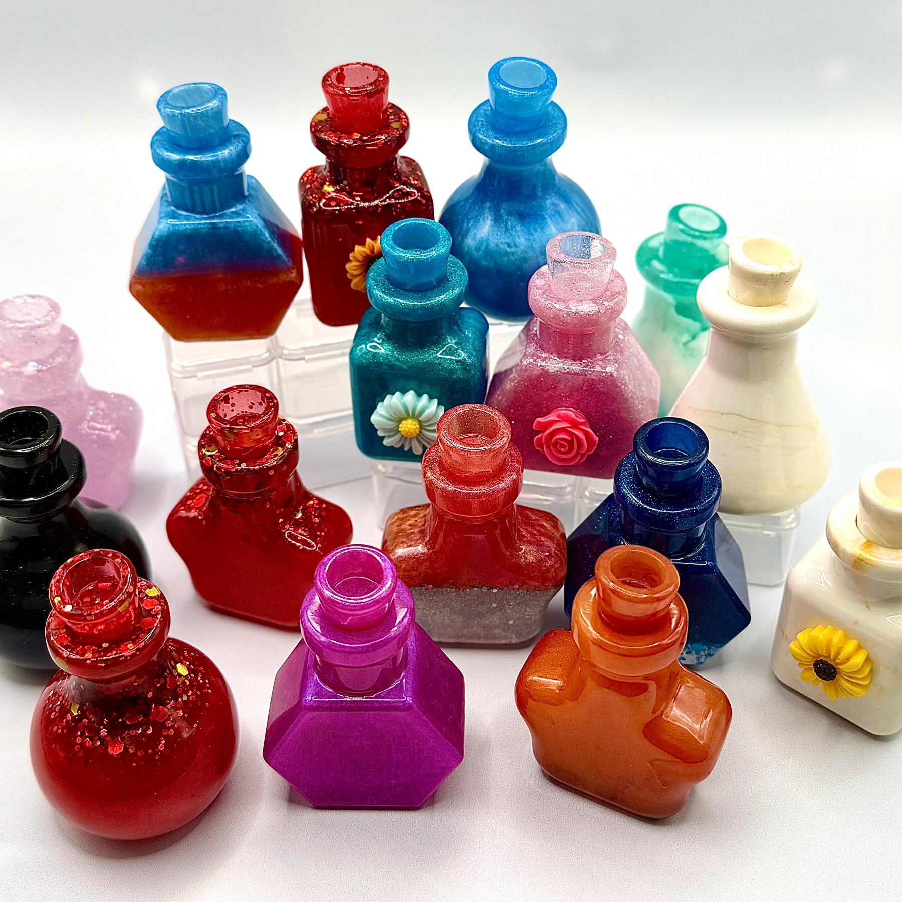 THE POTION DROP — Surprise Six Pack | Handmade Resin Decorative Bottles
