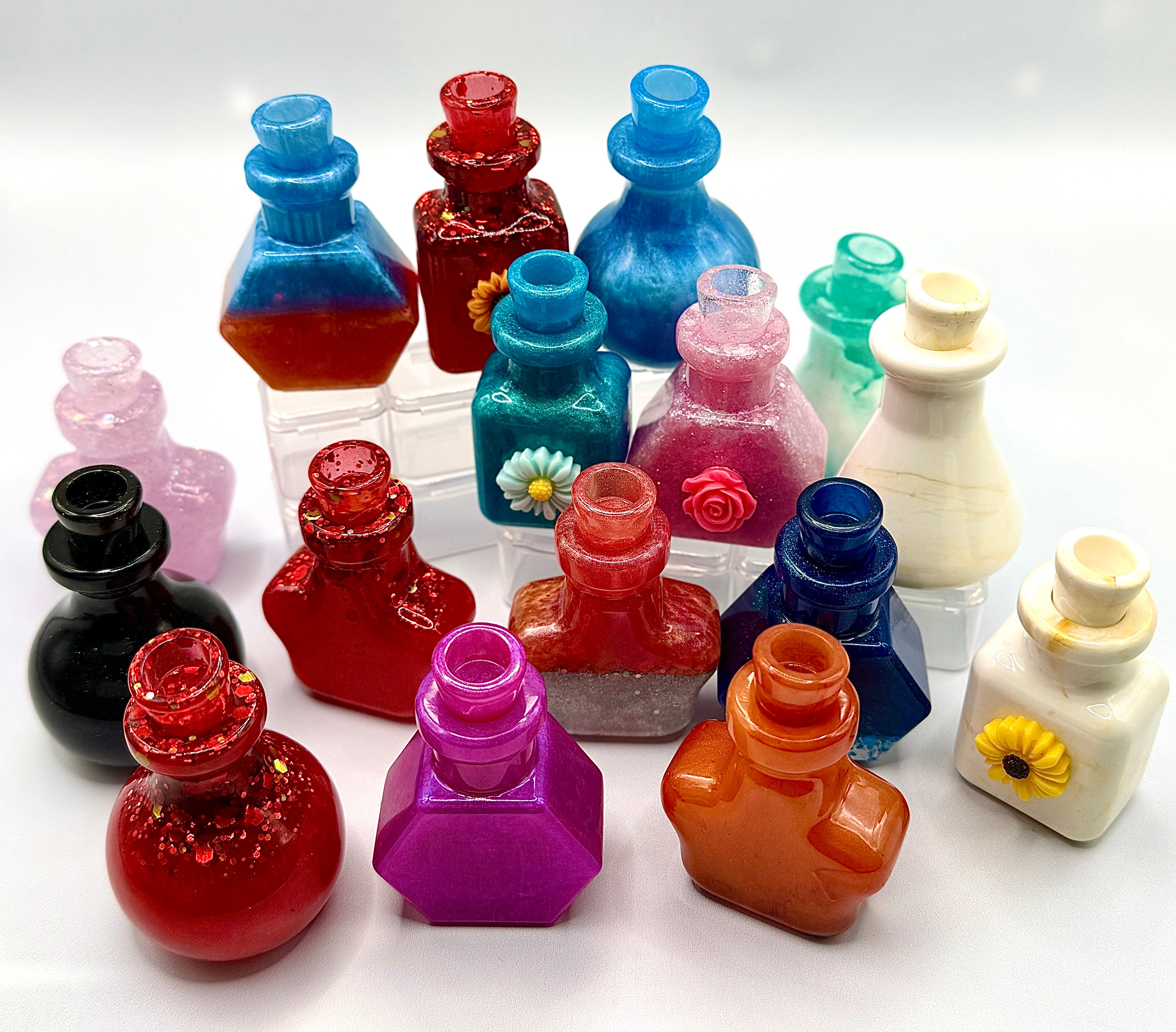 THE POTION DROP — Surprise Six Pack | Handmade Resin Decorative Bottles