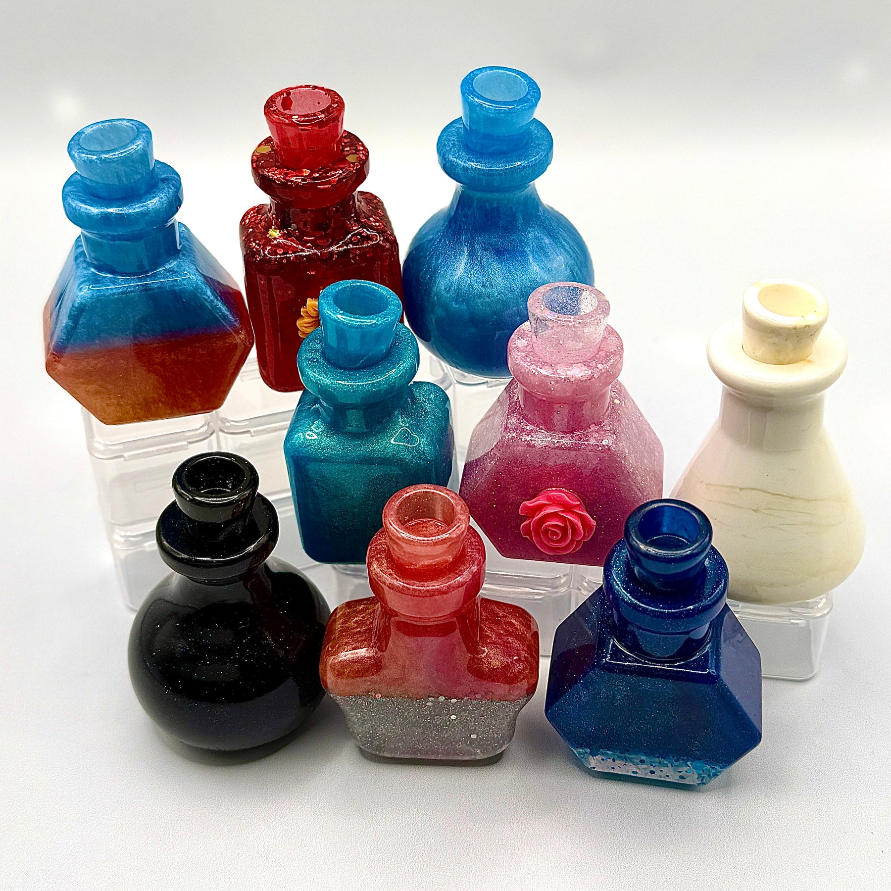 THE POTION DROP — Surprise Six Pack | Handmade Resin Decorative Bottles