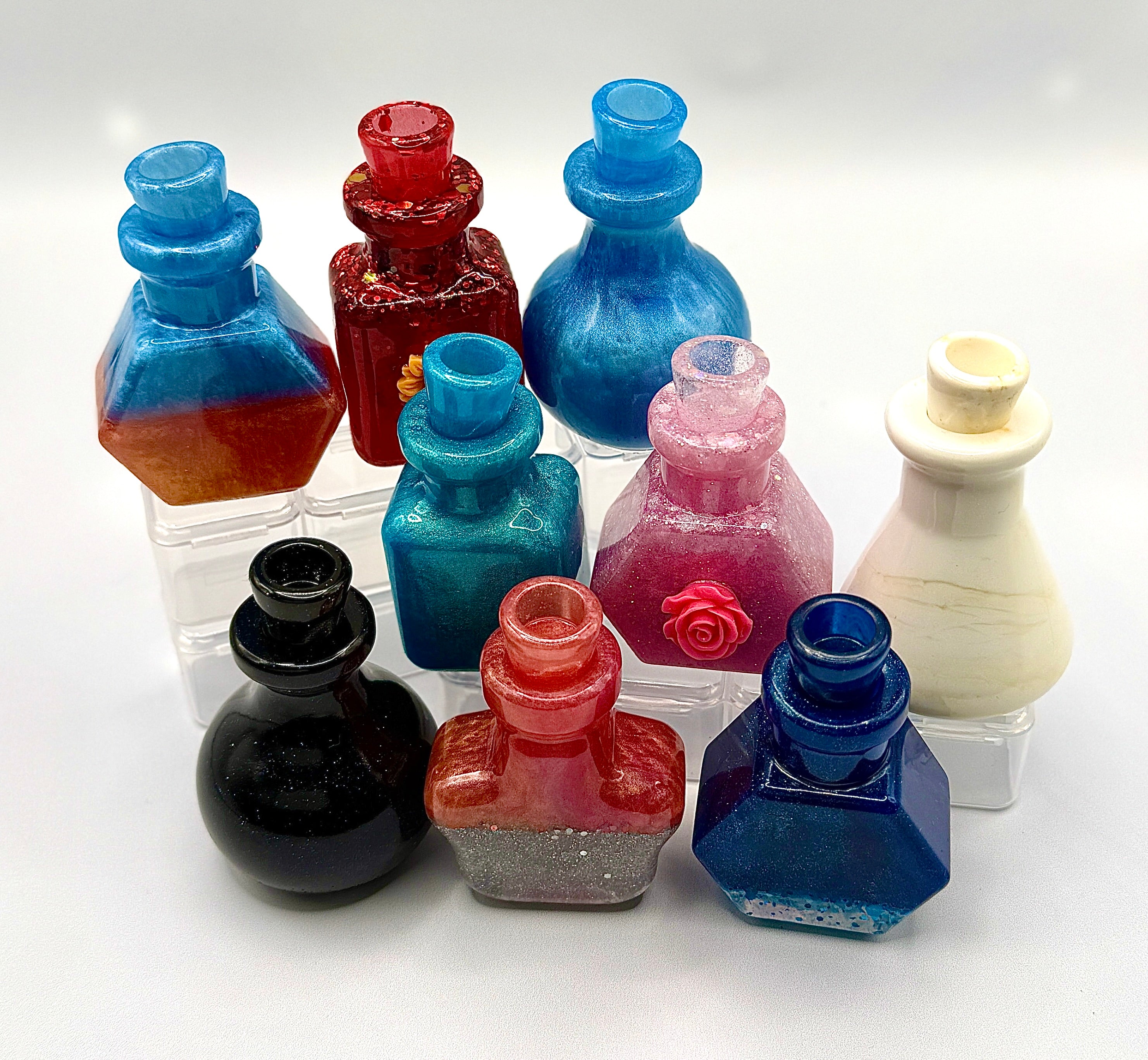 THE POTION DROP — Surprise Six Pack | Handmade Resin Decorative Bottles
