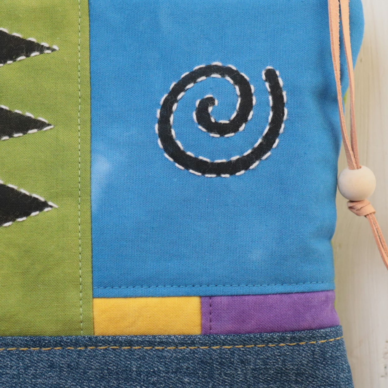 Hand Dyed Zipper Pouch, Makeup Bag, Sewing Pouch.