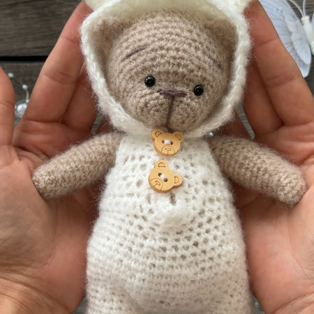 Handmade Amigurumi Bear in  the Bunny Suit Toy 🐻🐰