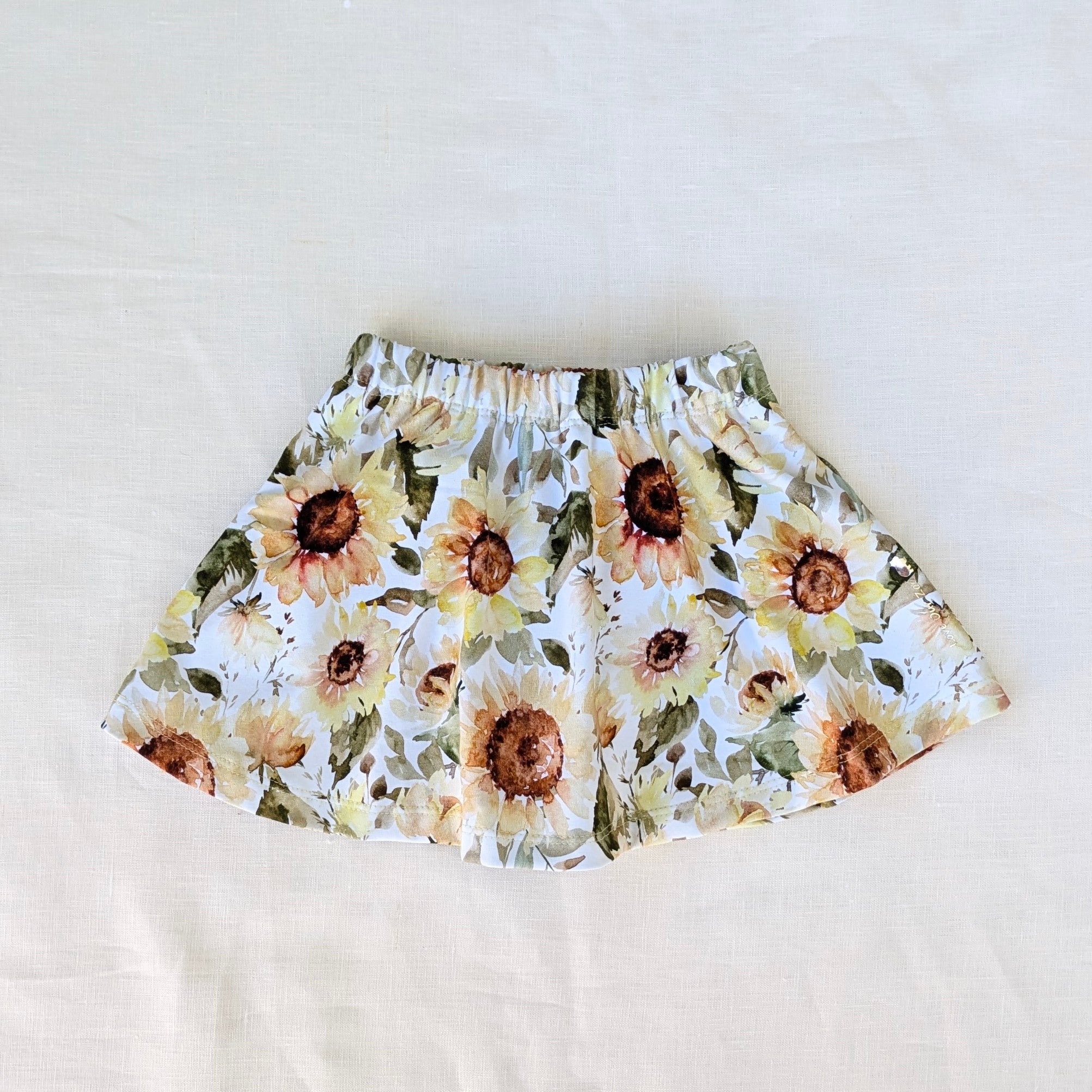 Girls Skort, Sunflower Collection, Handmade by Love Our Zoo