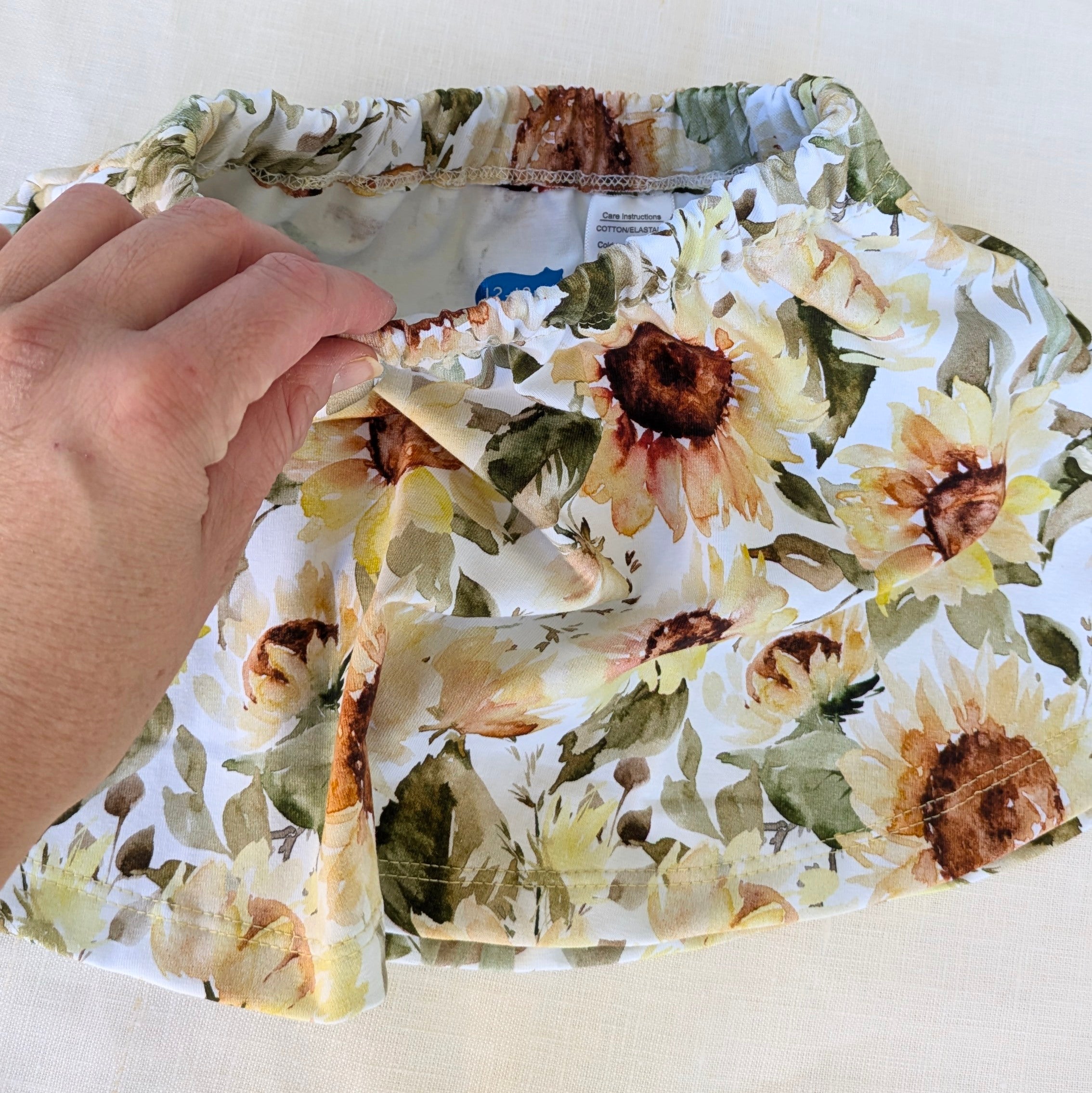 Girls Skort, Sunflower Collection, Handmade by Love Our Zoo