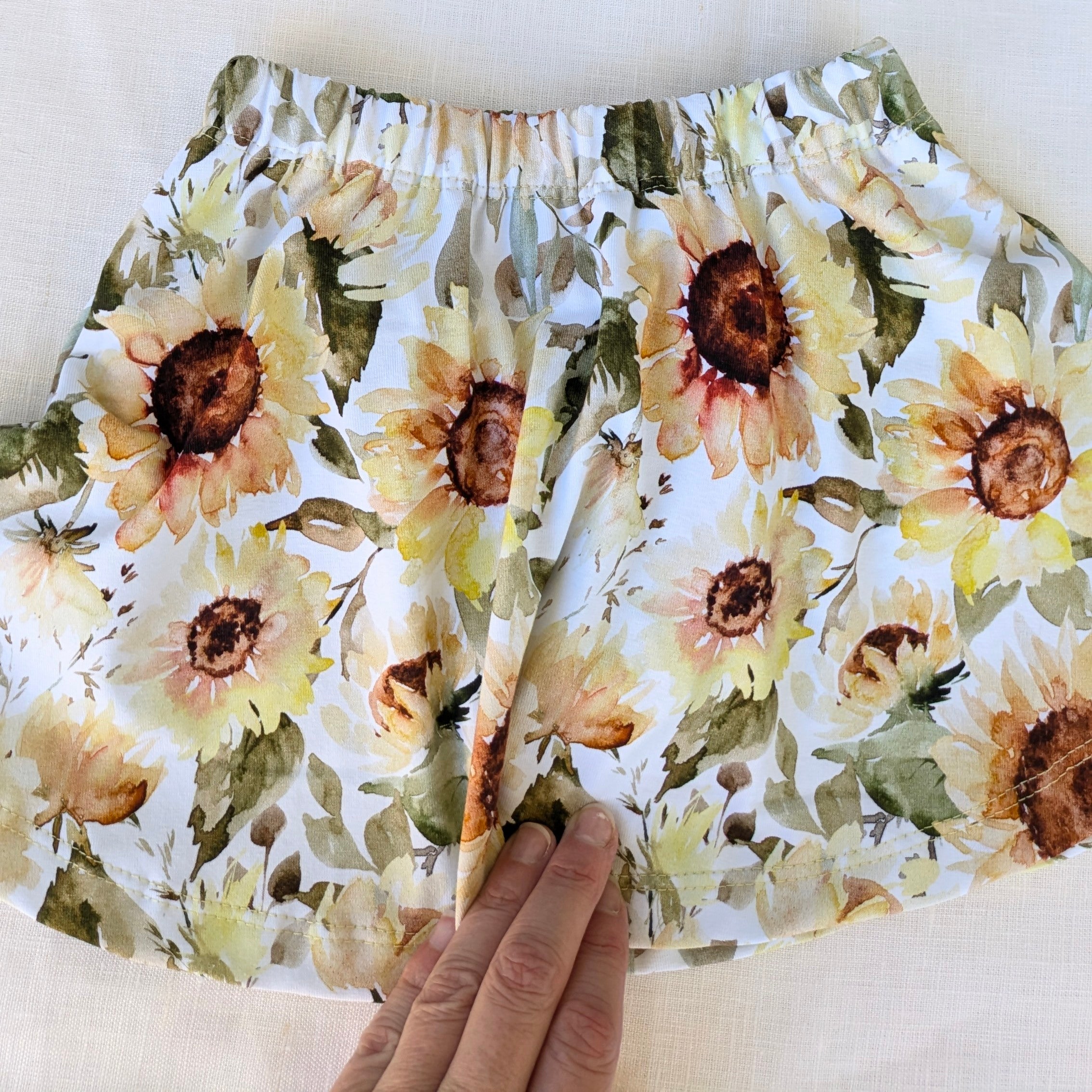 Girls Skort, Sunflower Collection, Handmade by Love Our Zoo