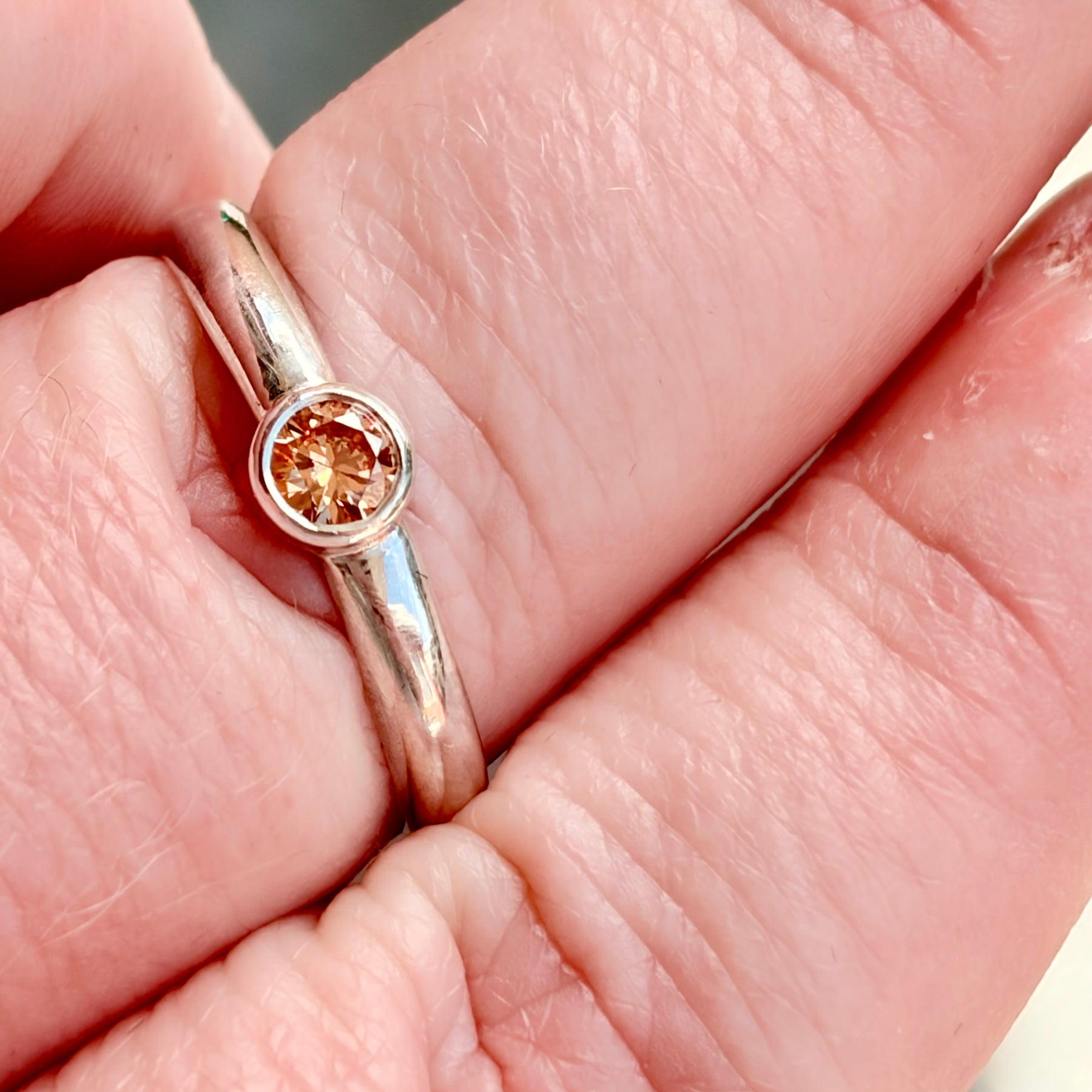 Sterling Silver Cubic Zirconia Stacking Rings