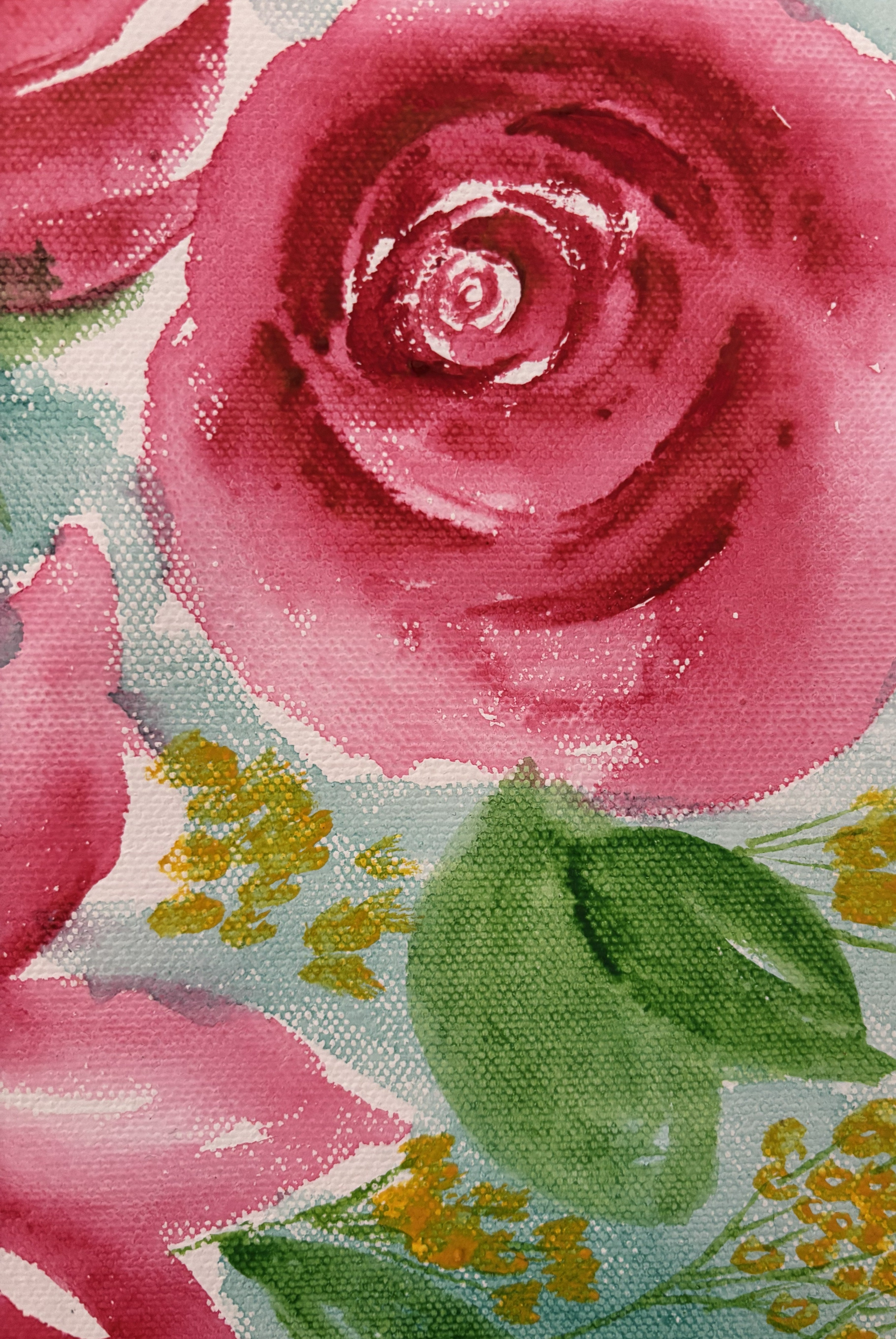 Pink abstract floral