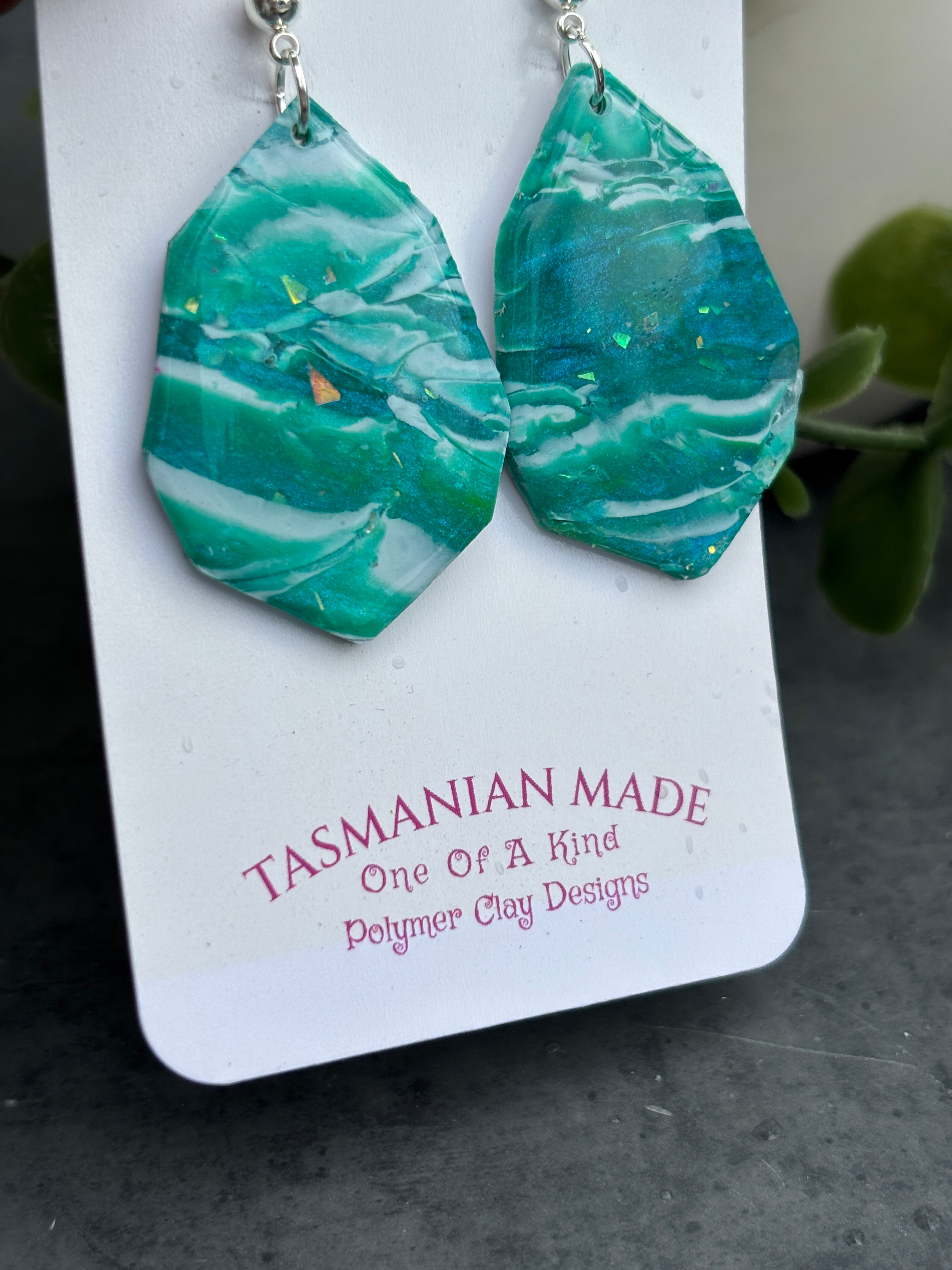 Ocean Mist Statement Earrings