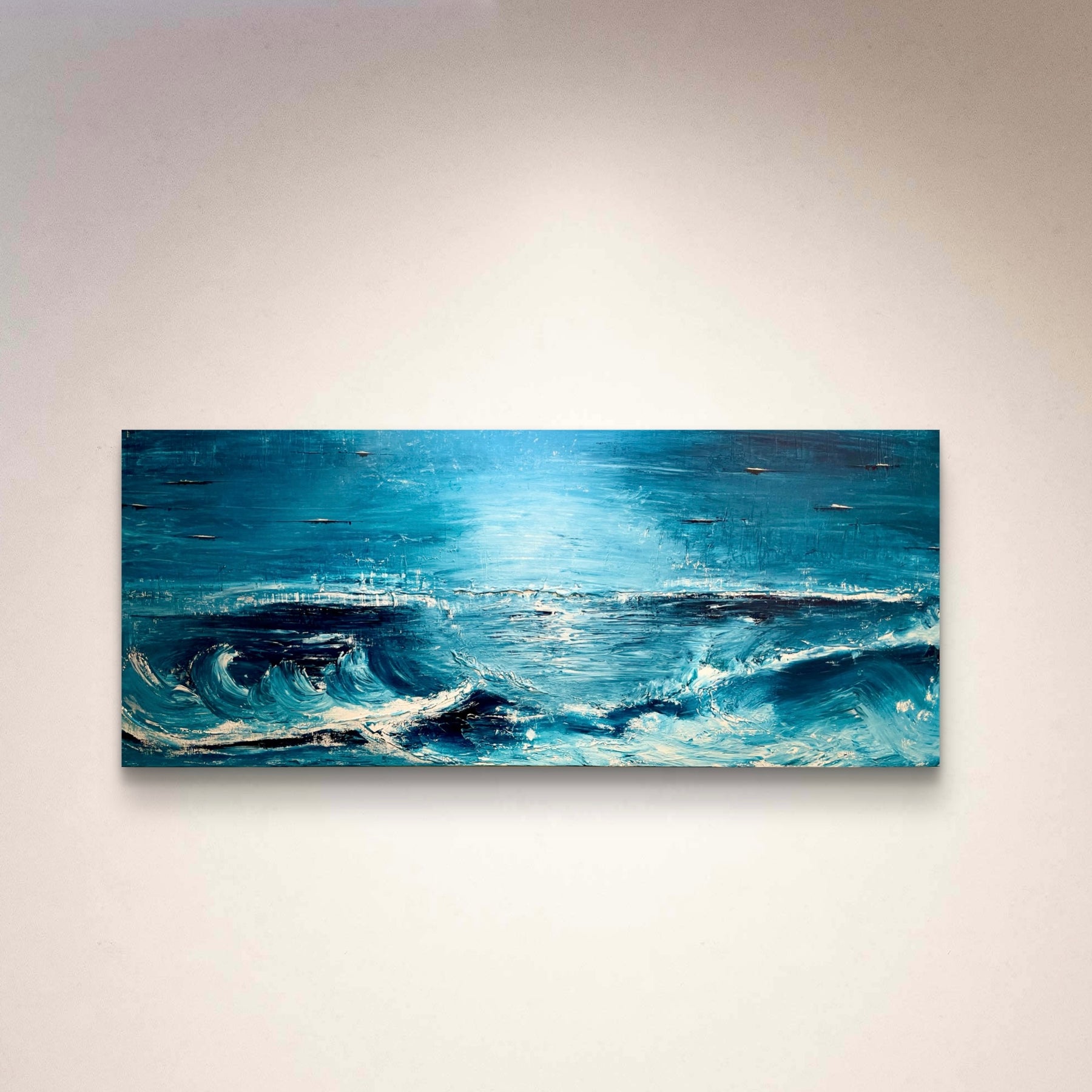 Beyond the Churn - Large Textured Acrylic on canvas