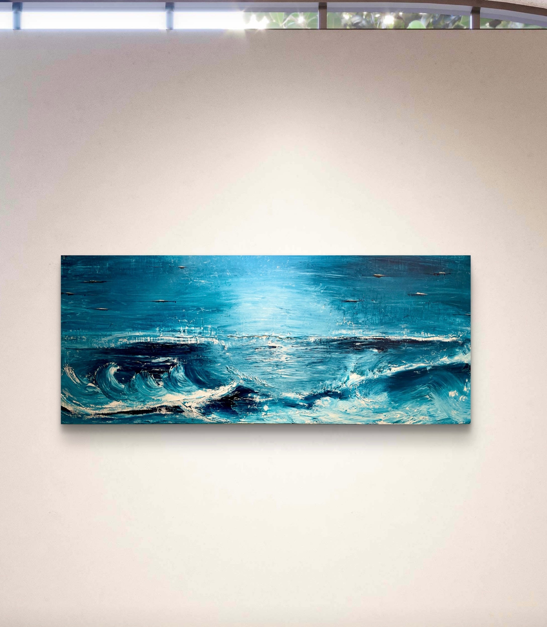 Beyond the Churn - Large Textured Acrylic on canvas