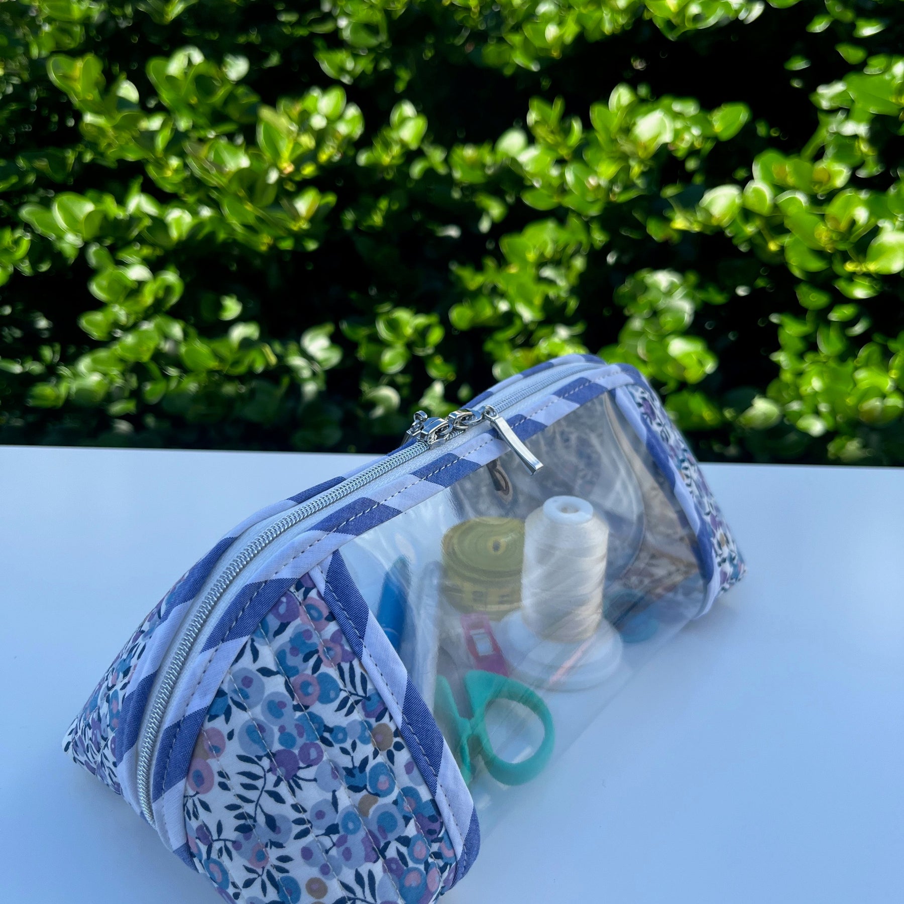Liberty Clearly Trixie pouch - Wiltshire E (Liberty Tana Lawn)  | Ready to ship | FREE Postage
