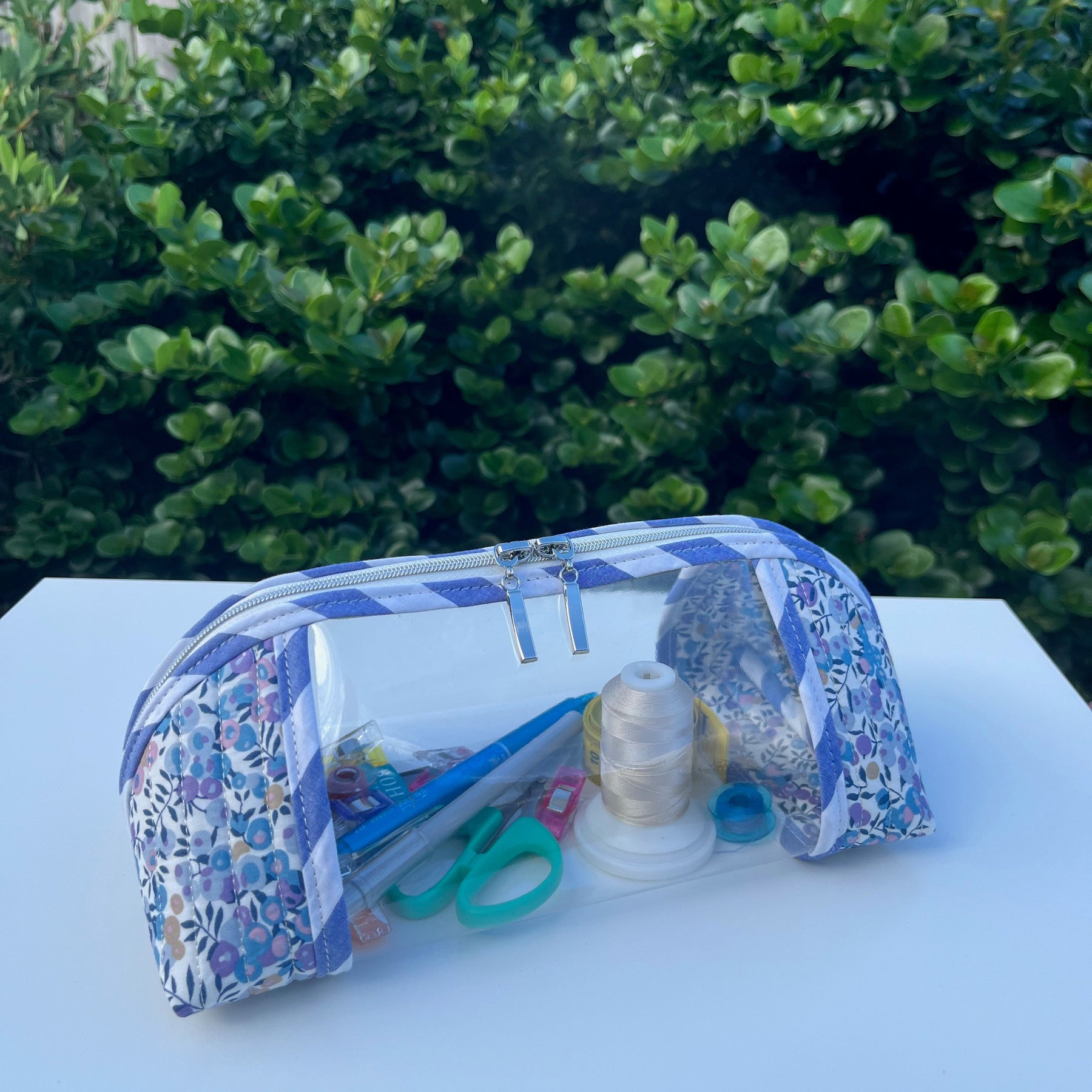 Liberty Clearly Trixie pouch - Wiltshire E (Liberty Tana Lawn)  | Ready to ship | FREE Postage