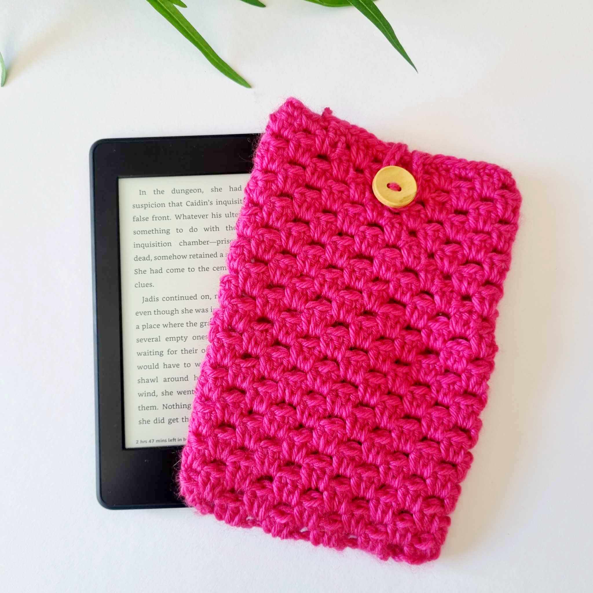 Crochet Kindle Sleeve | Various Colours