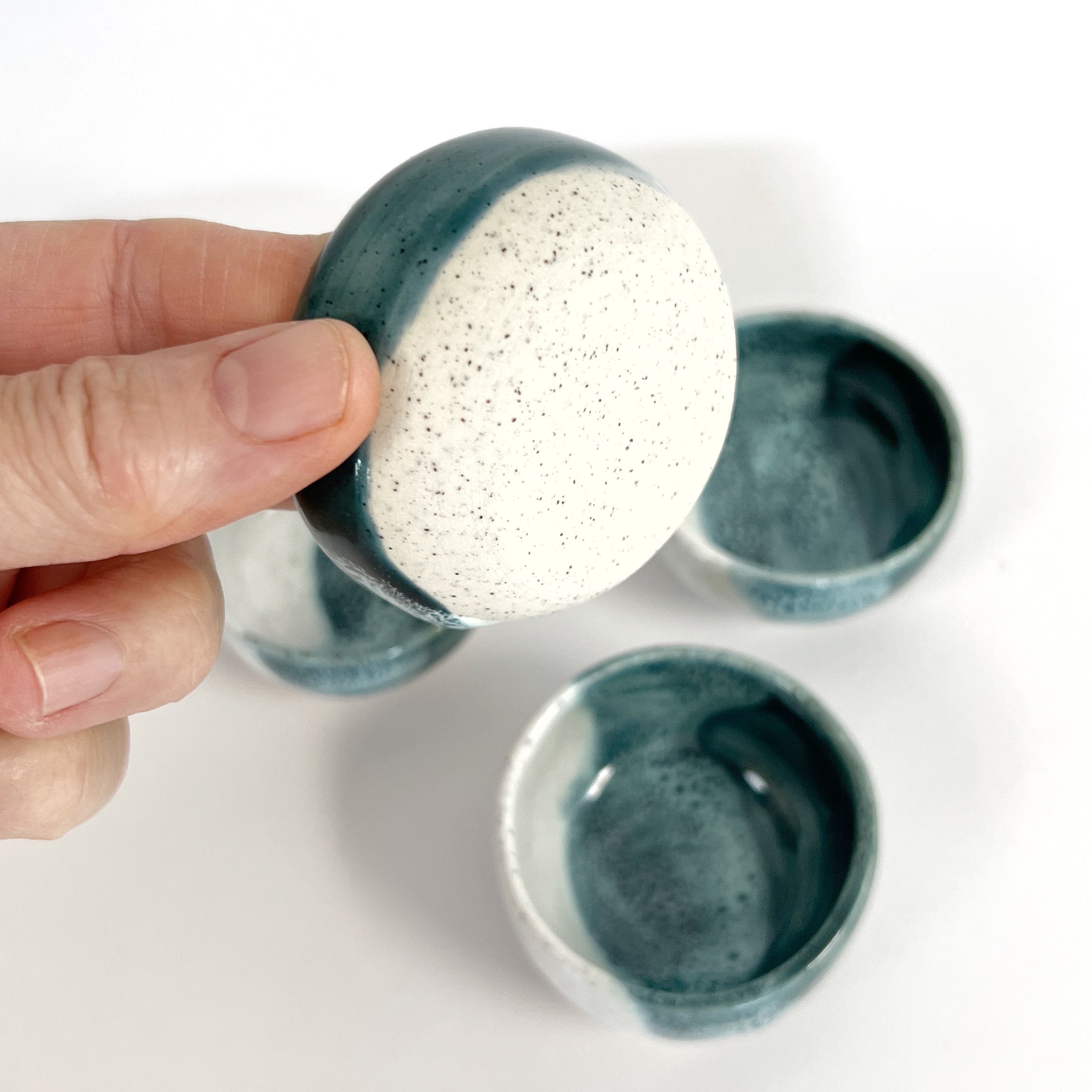 'Drift' small bowl in seafoam glaze