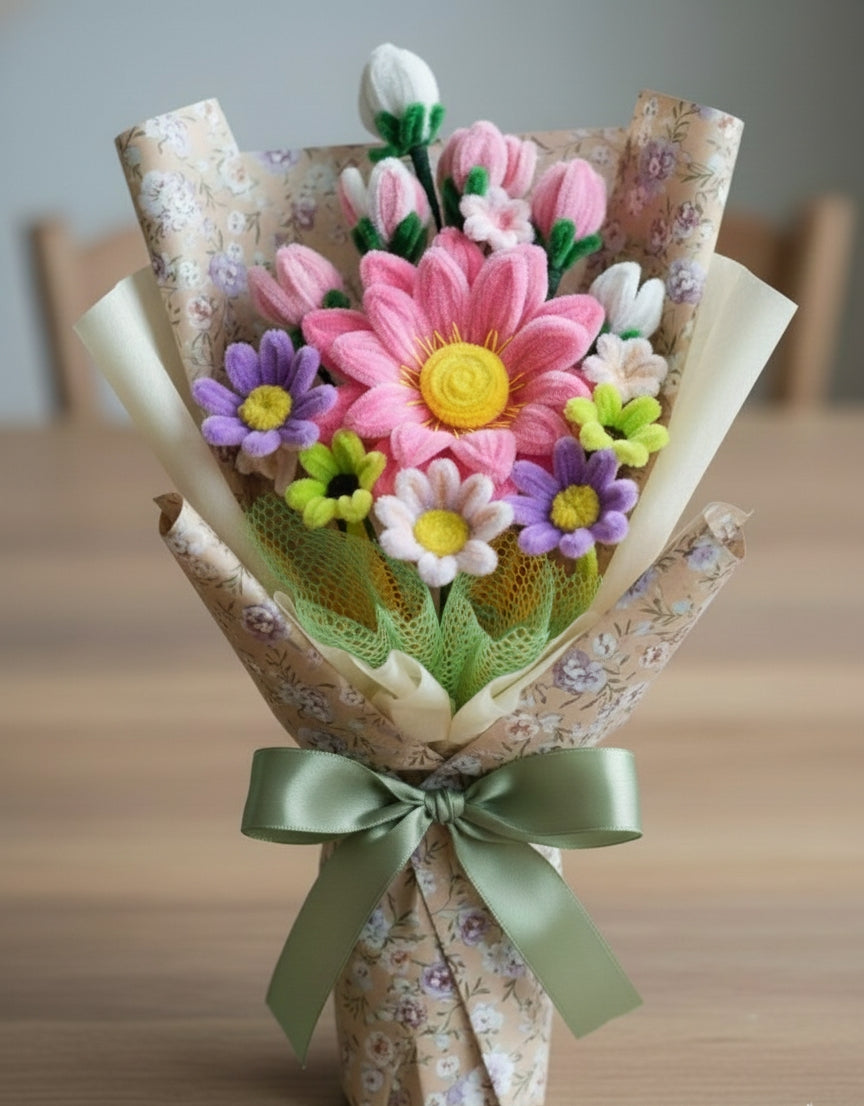 Twisted Bloom Bouquet – Everlasting Handmade Gift 🌸