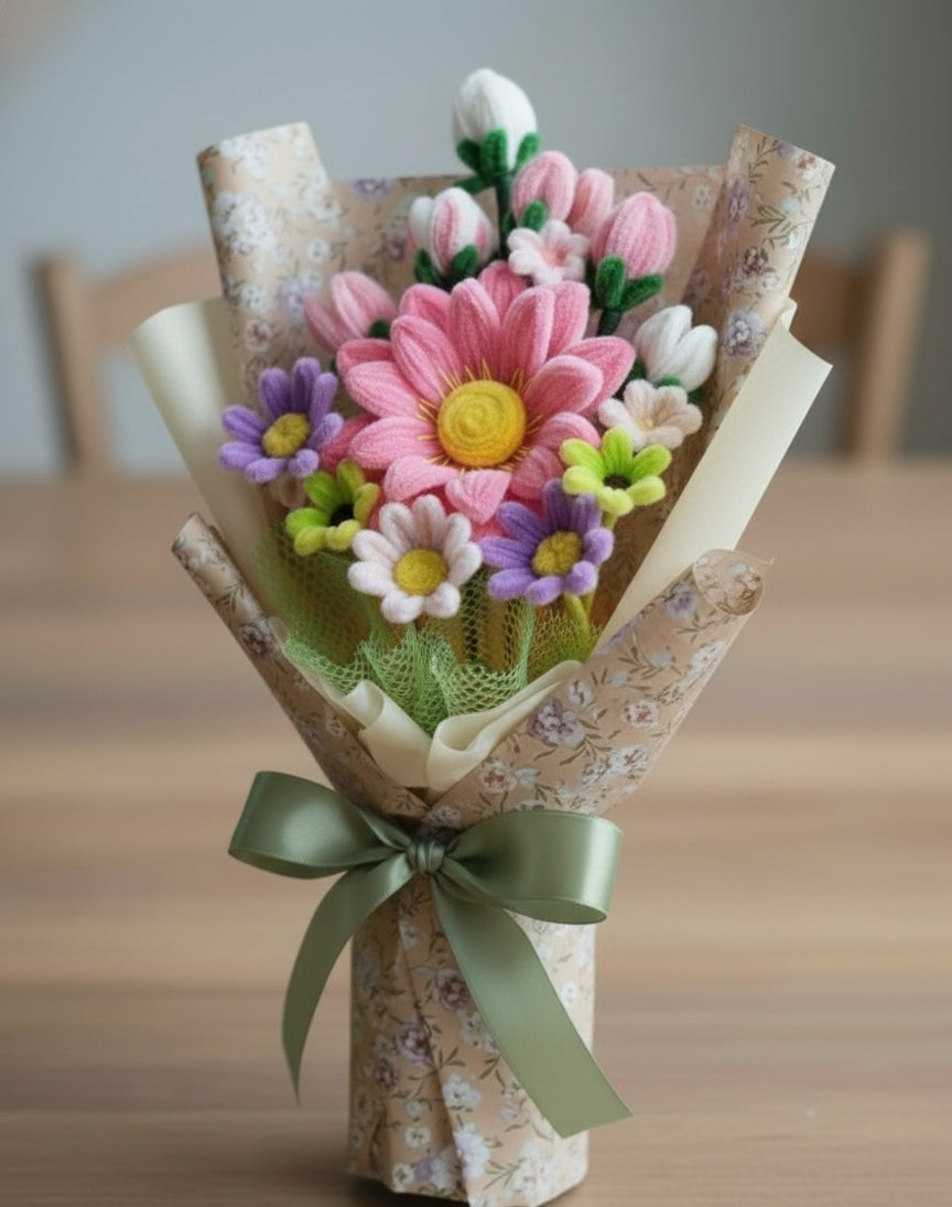 Twisted Bloom Bouquet – Everlasting Handmade Gift 🌸