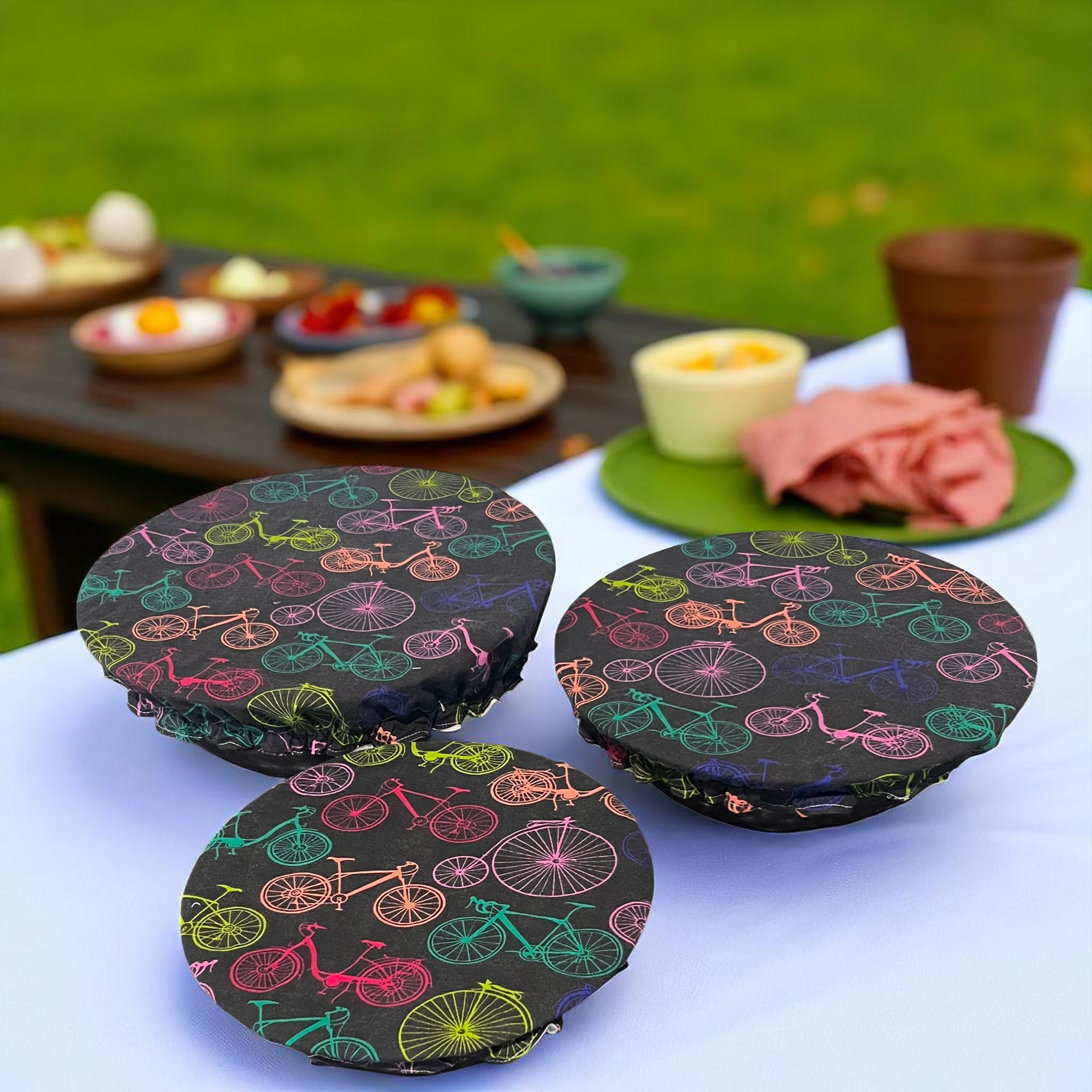 Reusable Fabric Bowl Covers – Set of 3 | Vintage Ride