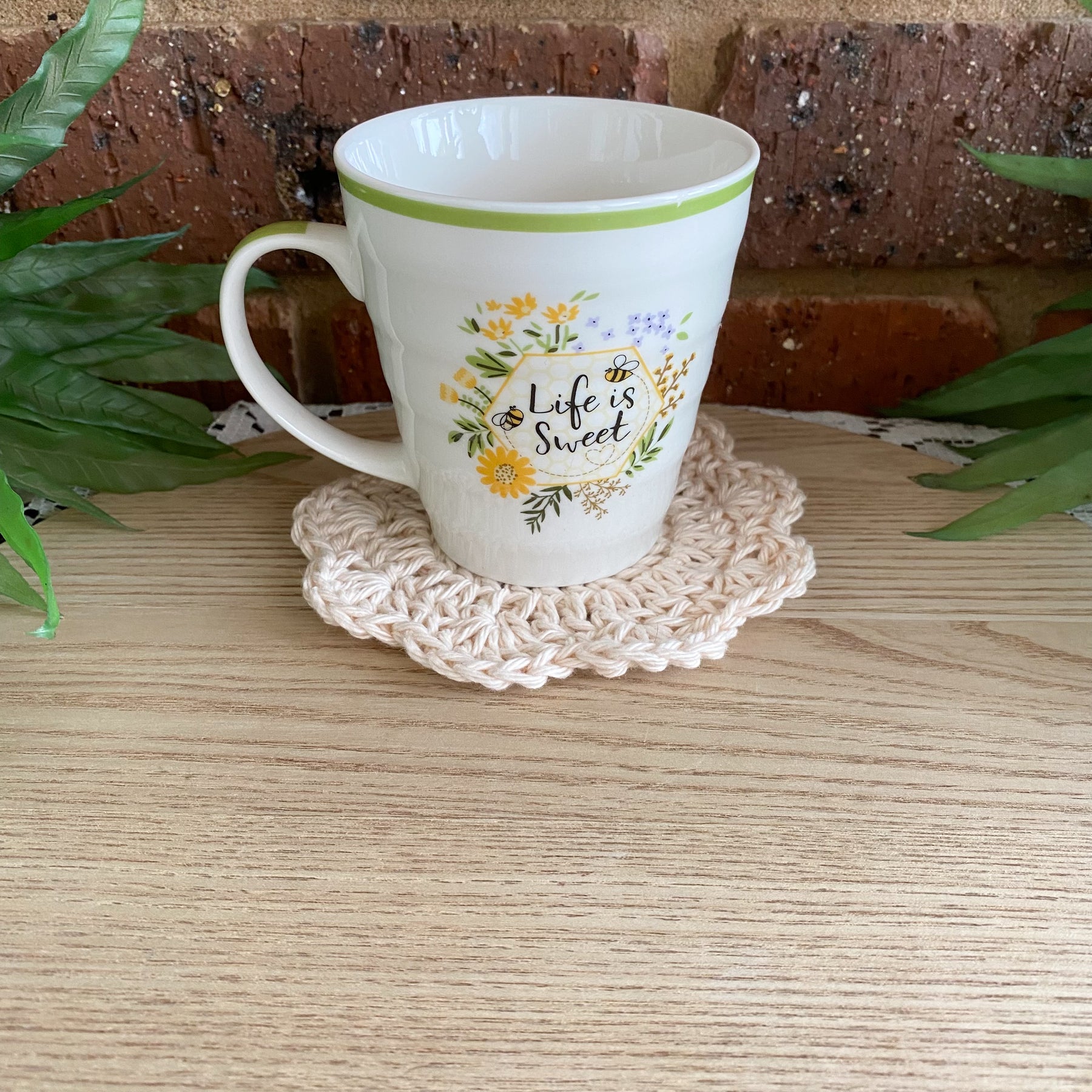 Crochet Coasters-Decorative Doilies Set of 4