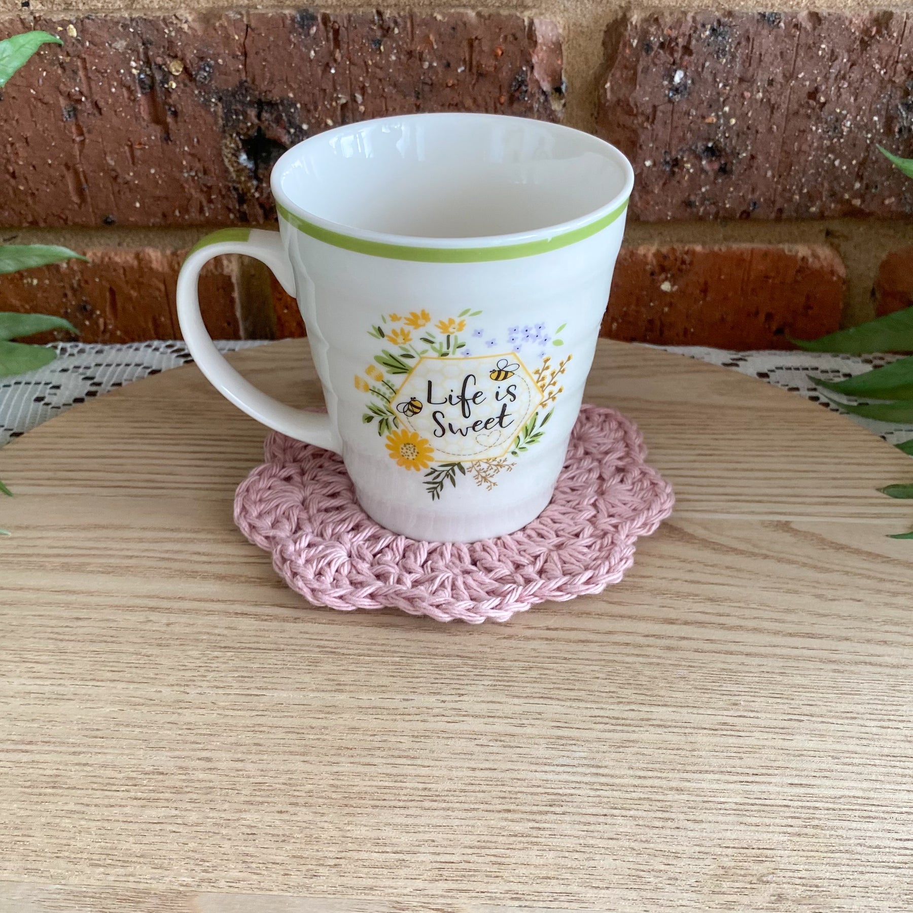 Crochet Coasters-Decorative Doilies Set of 4