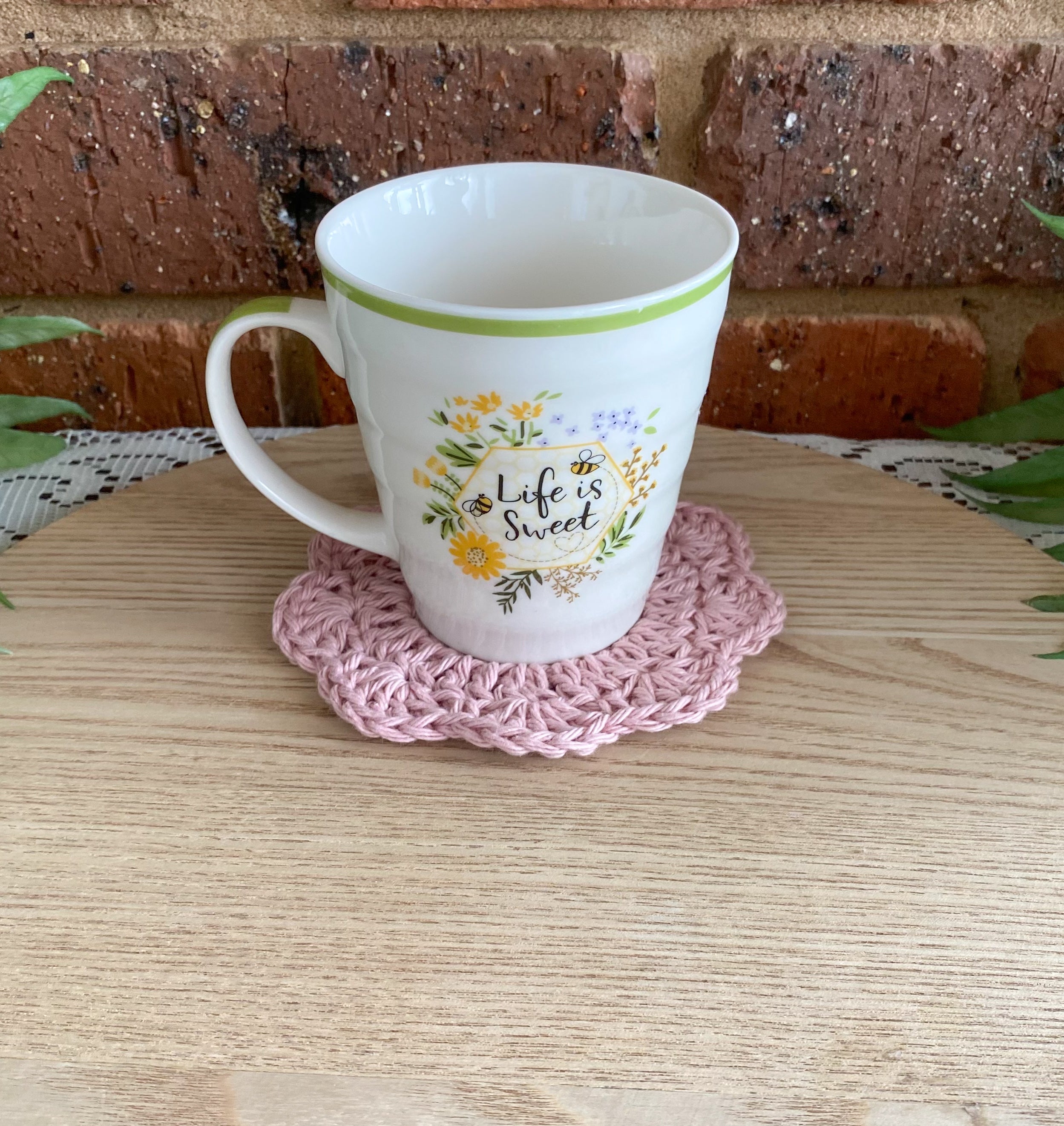 Crochet Coasters-Decorative Doilies Set of 4