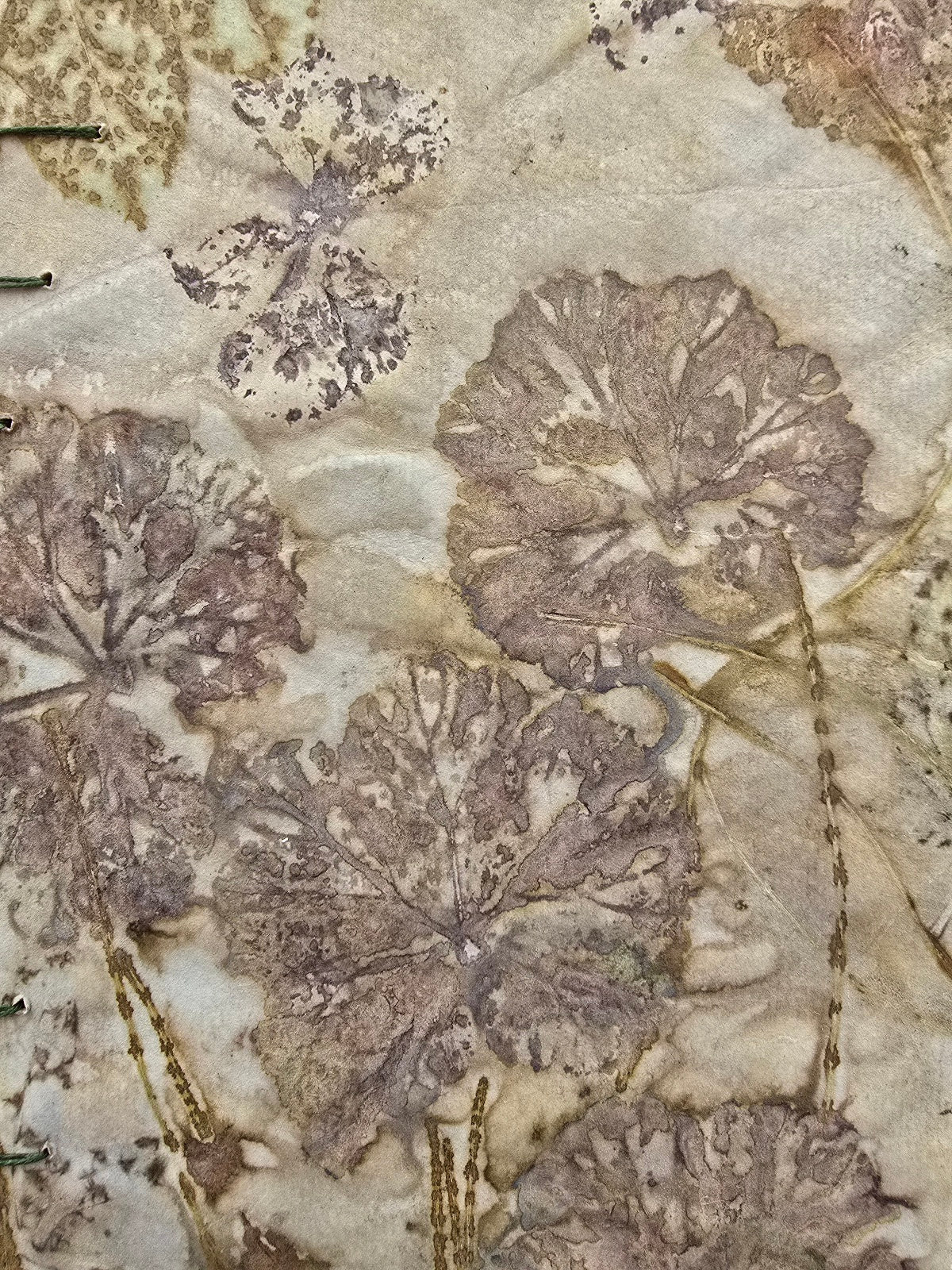 Soft Rose & Geranium — Botanical Eco Printed Journal