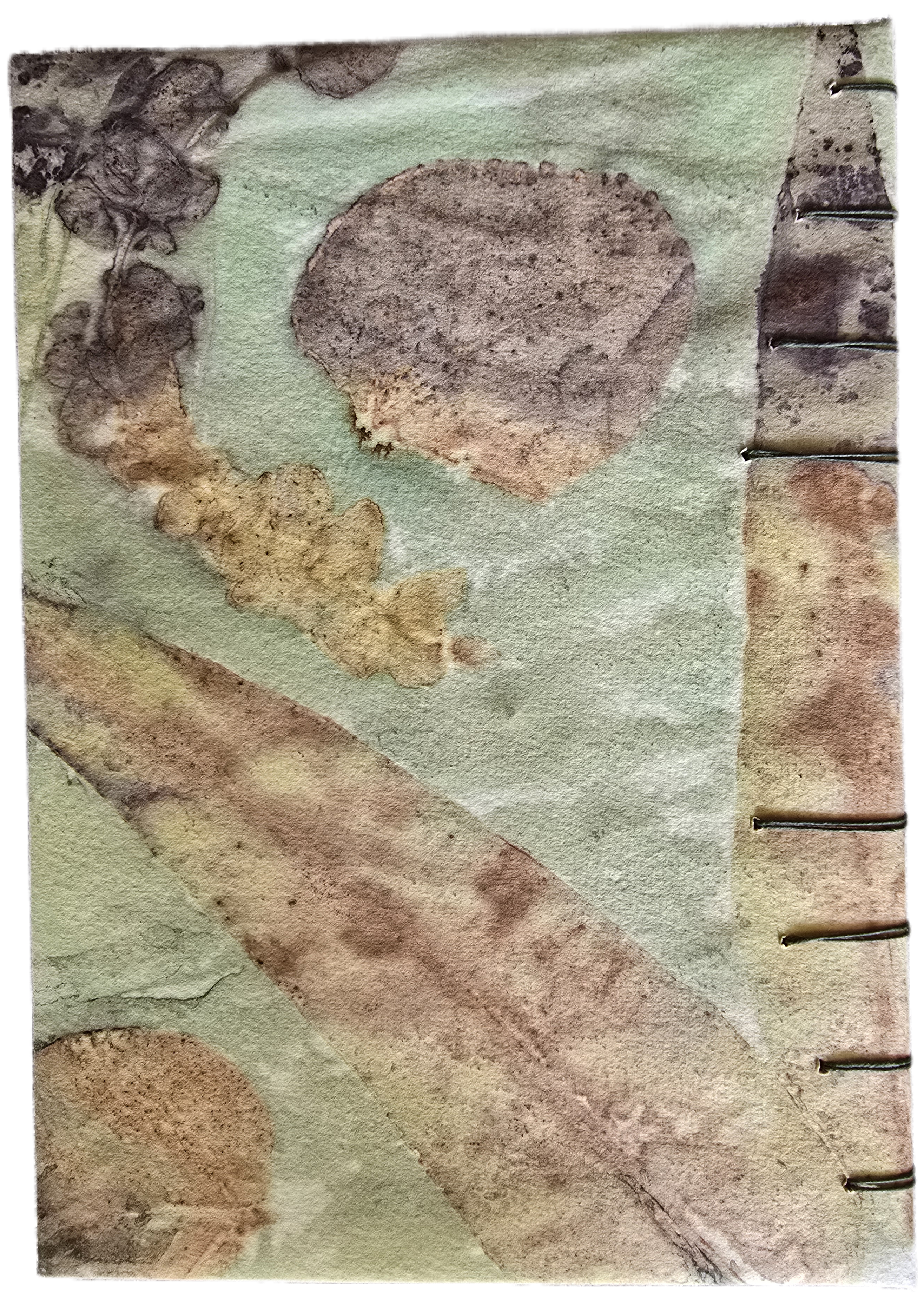 Journal Hand Stitched Eco Print