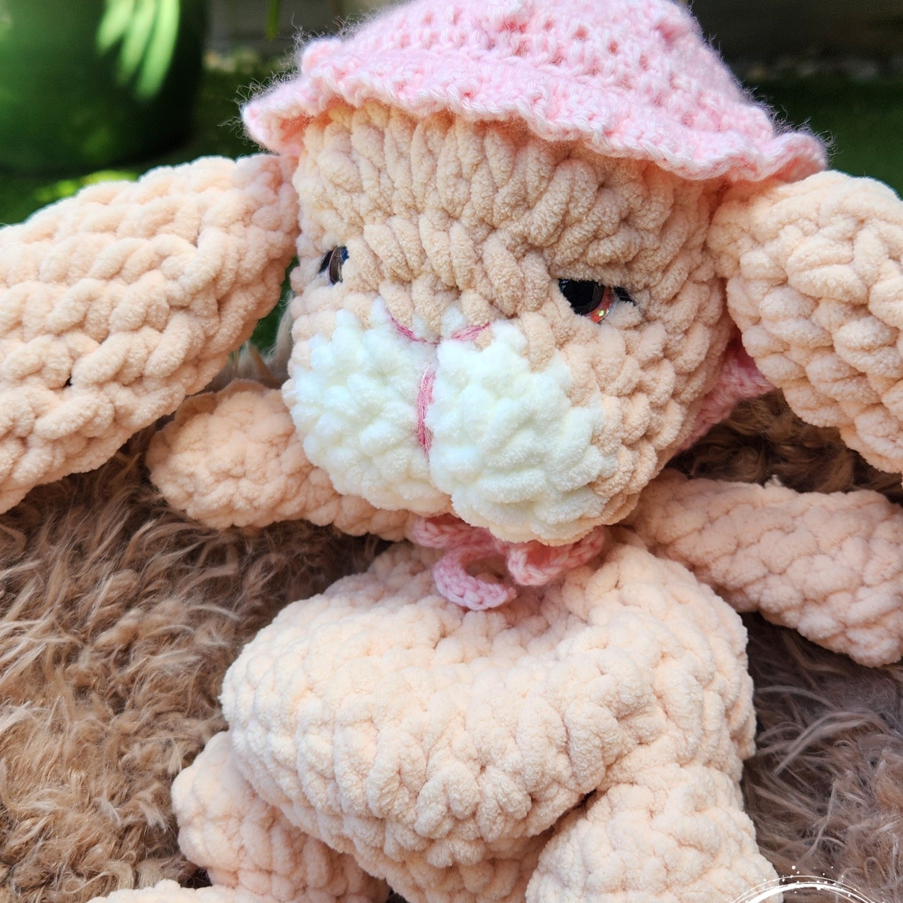 Crochet Plush Floppy Eared Bunny Doll