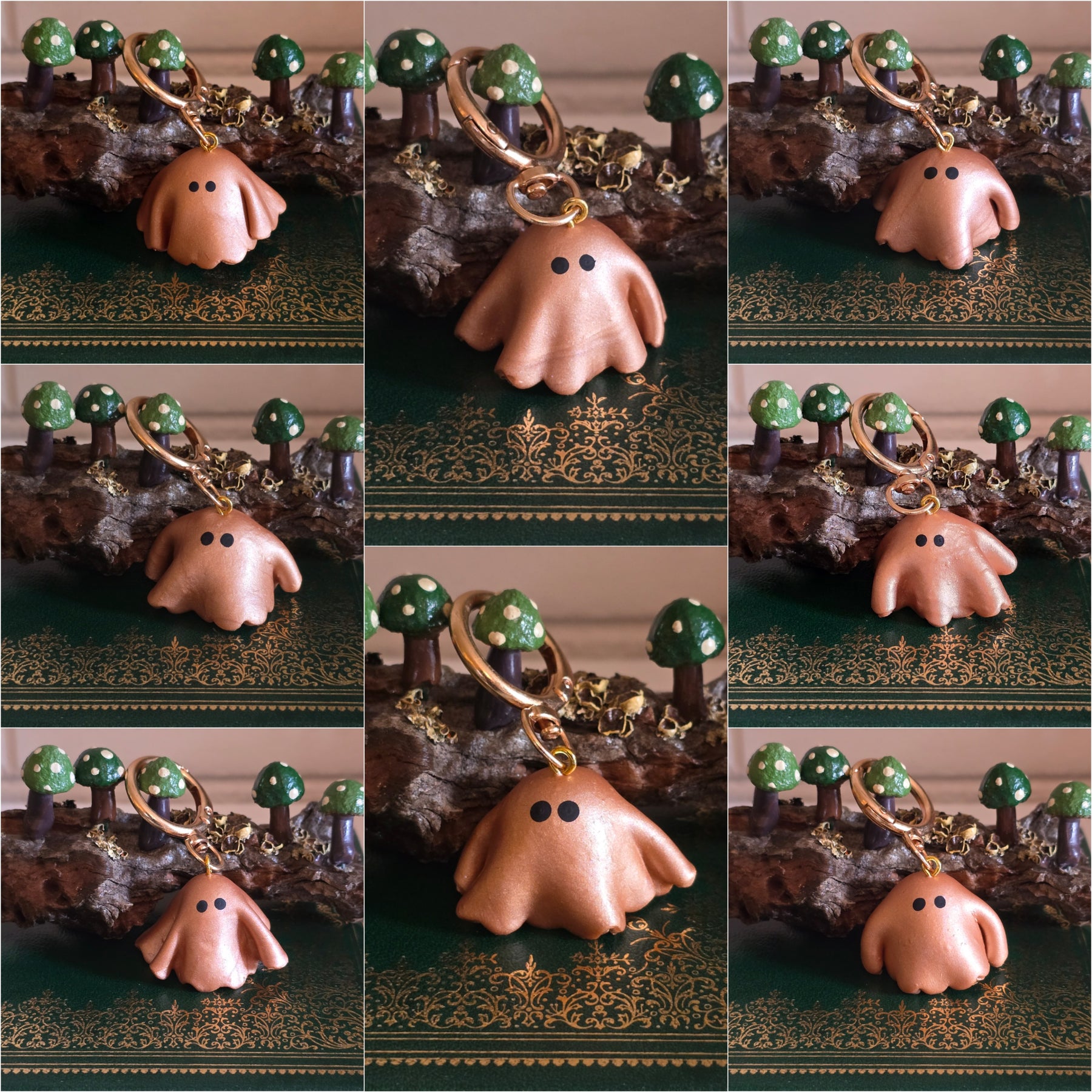 Shimmery Ghostie Bag Charm