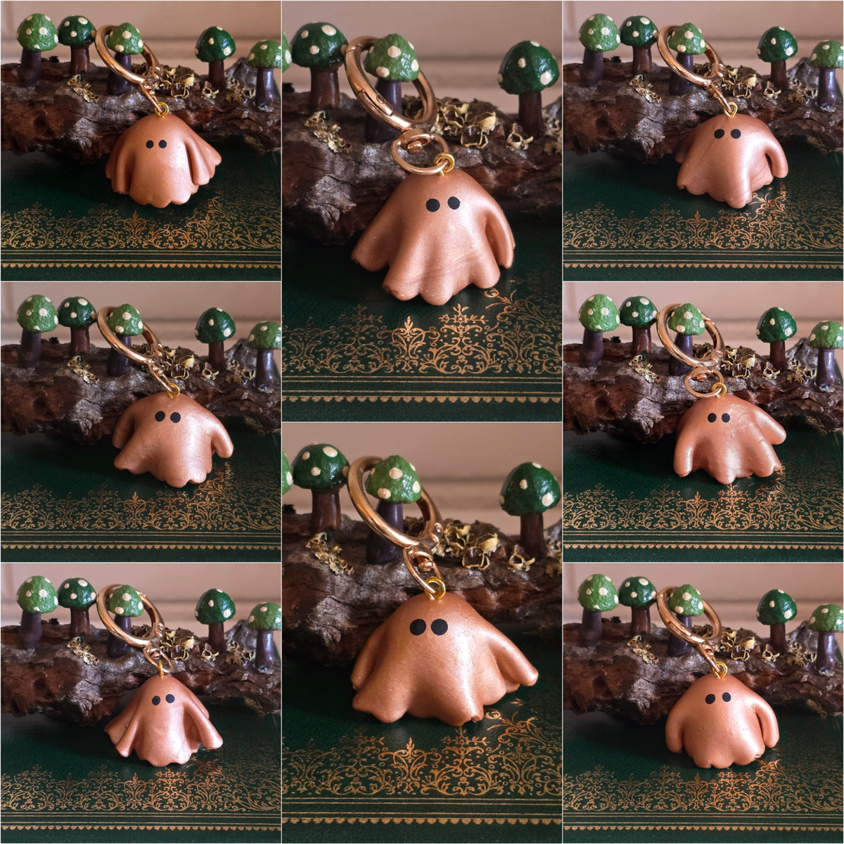 Shimmery Ghostie Bag Charm