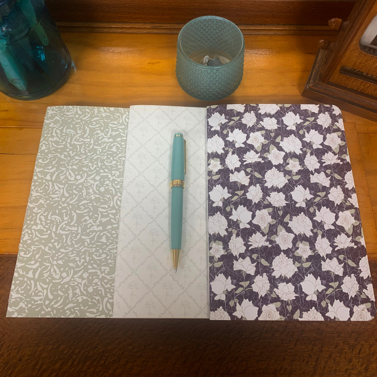 Hand-stitched A5 softcover notebooks original designed cover BTR