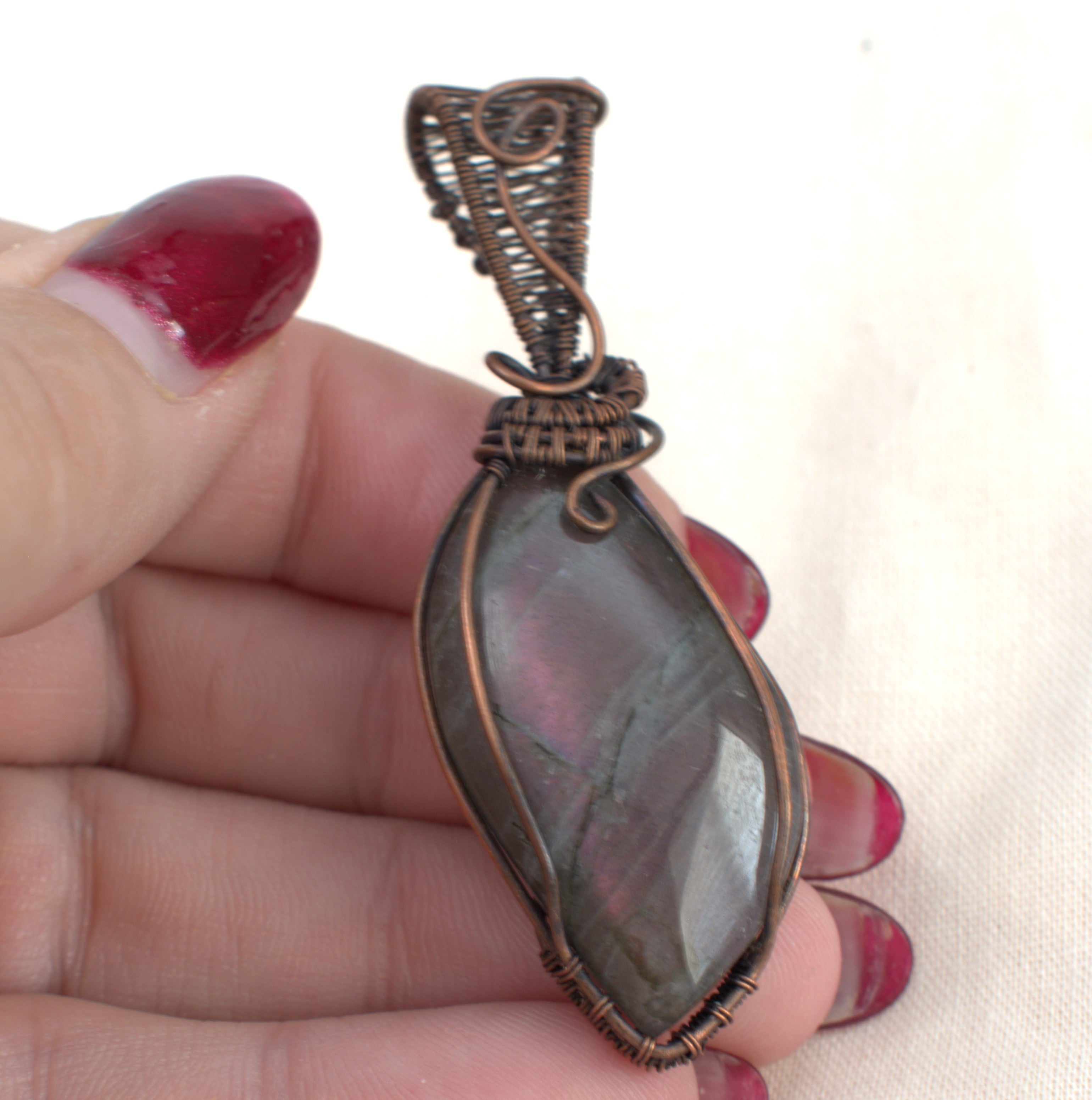 Shepherd's Delight – Labradorite Copper Pendant