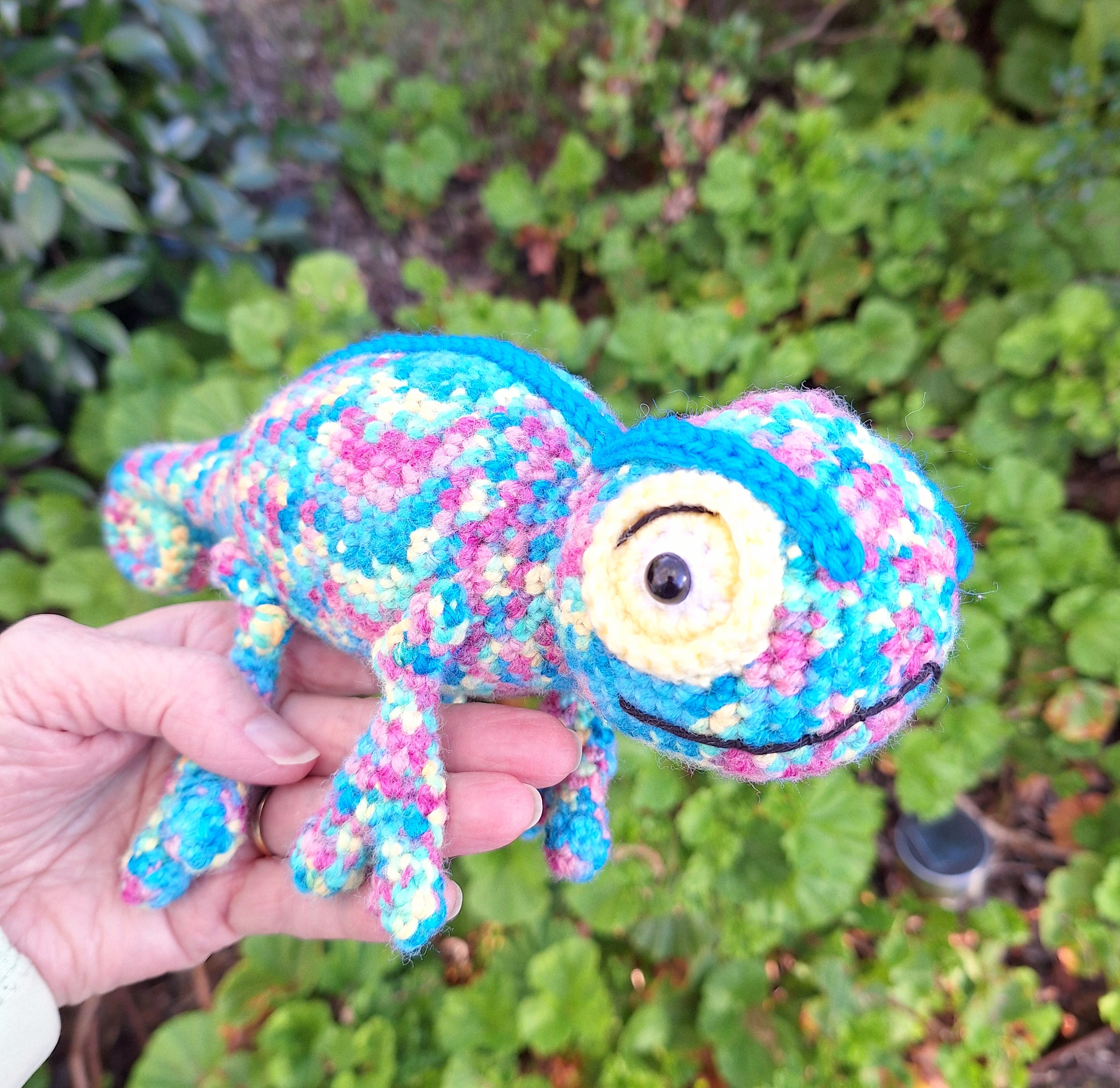 Handmade Crochet Chameleon